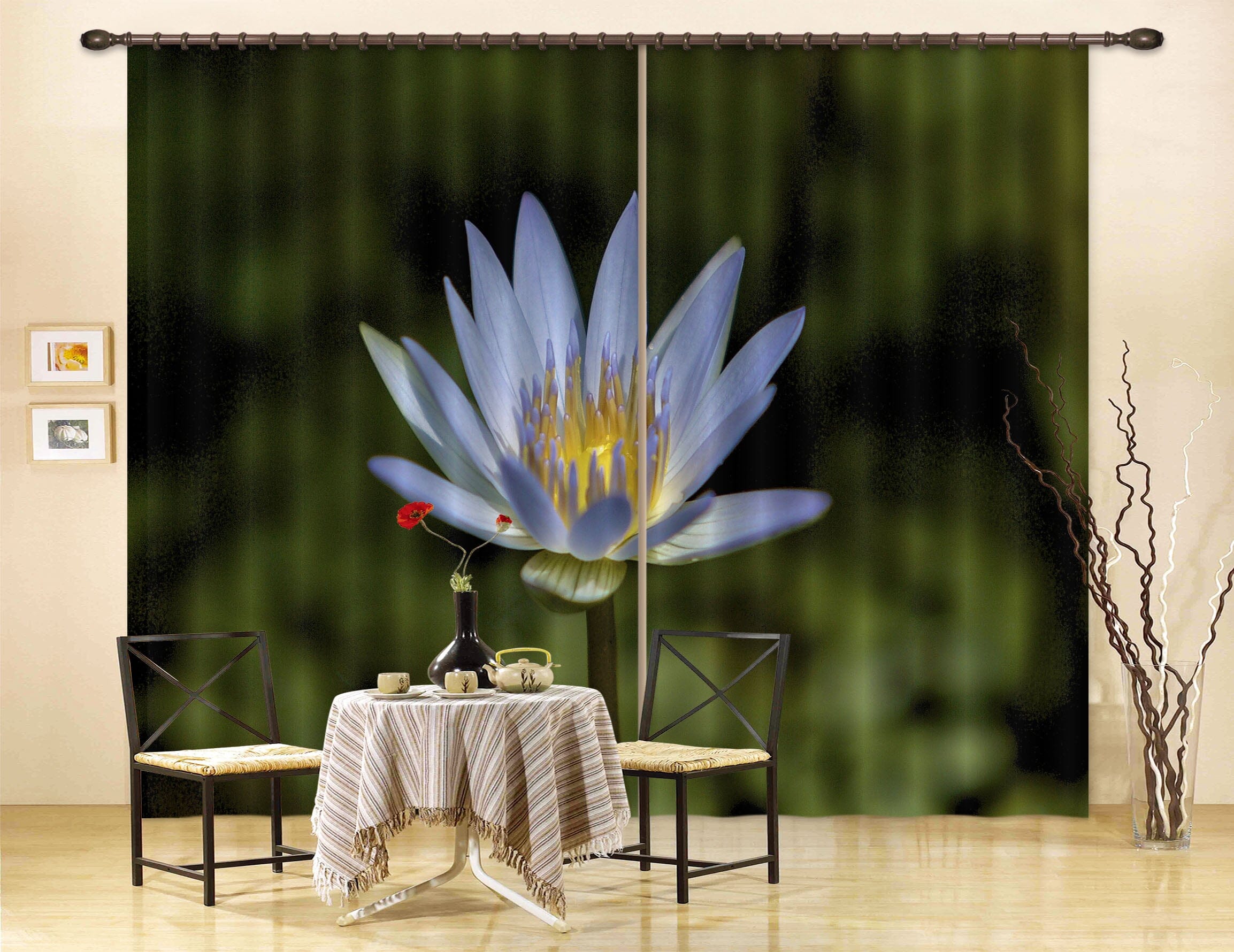 3D Wildflower 058 Kathy Barefield Curtain Curtains Drapes Curtains AJ Creativity Home 