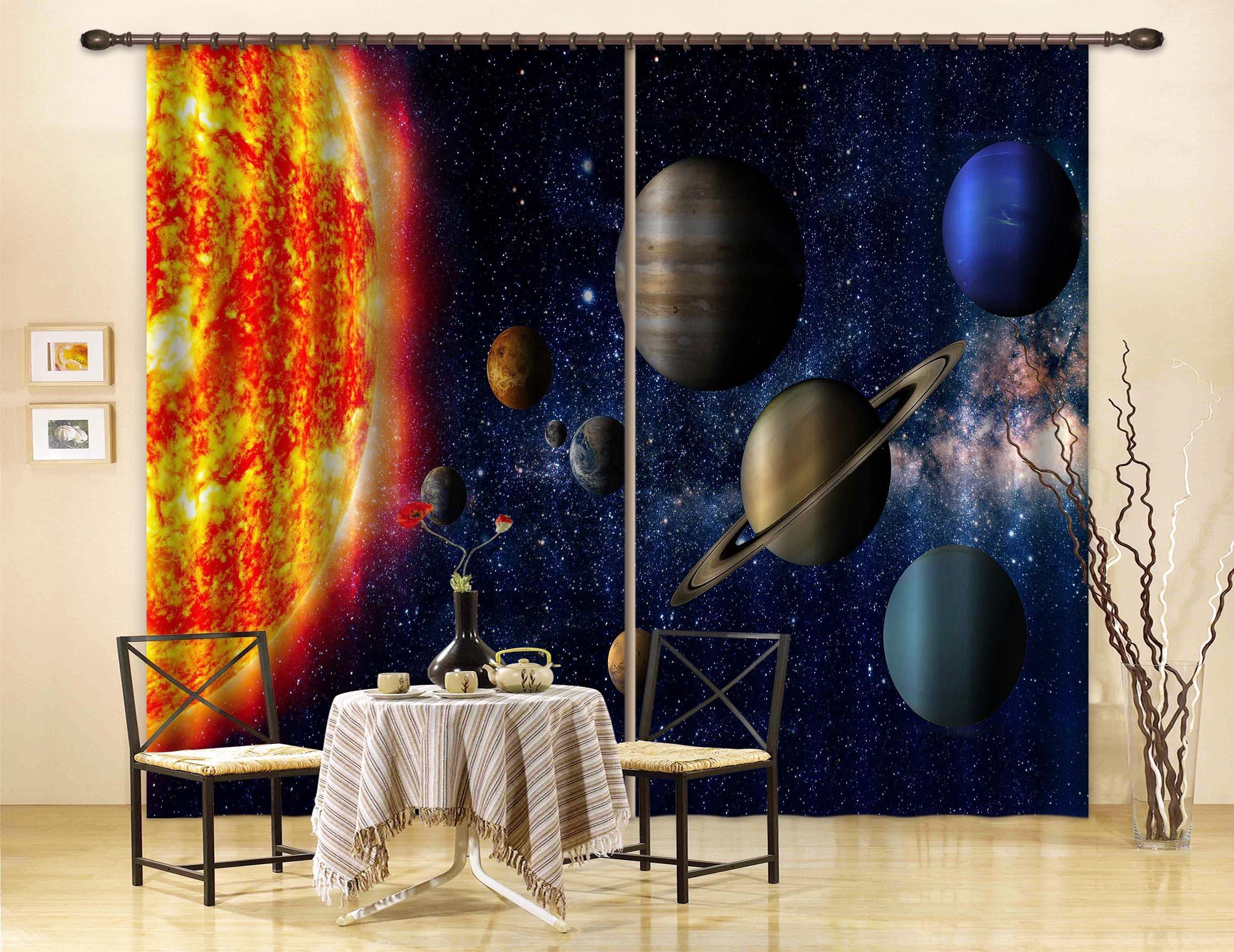3D Space Scenery 2483 Curtains Drapes Wallpaper AJ Wallpaper 