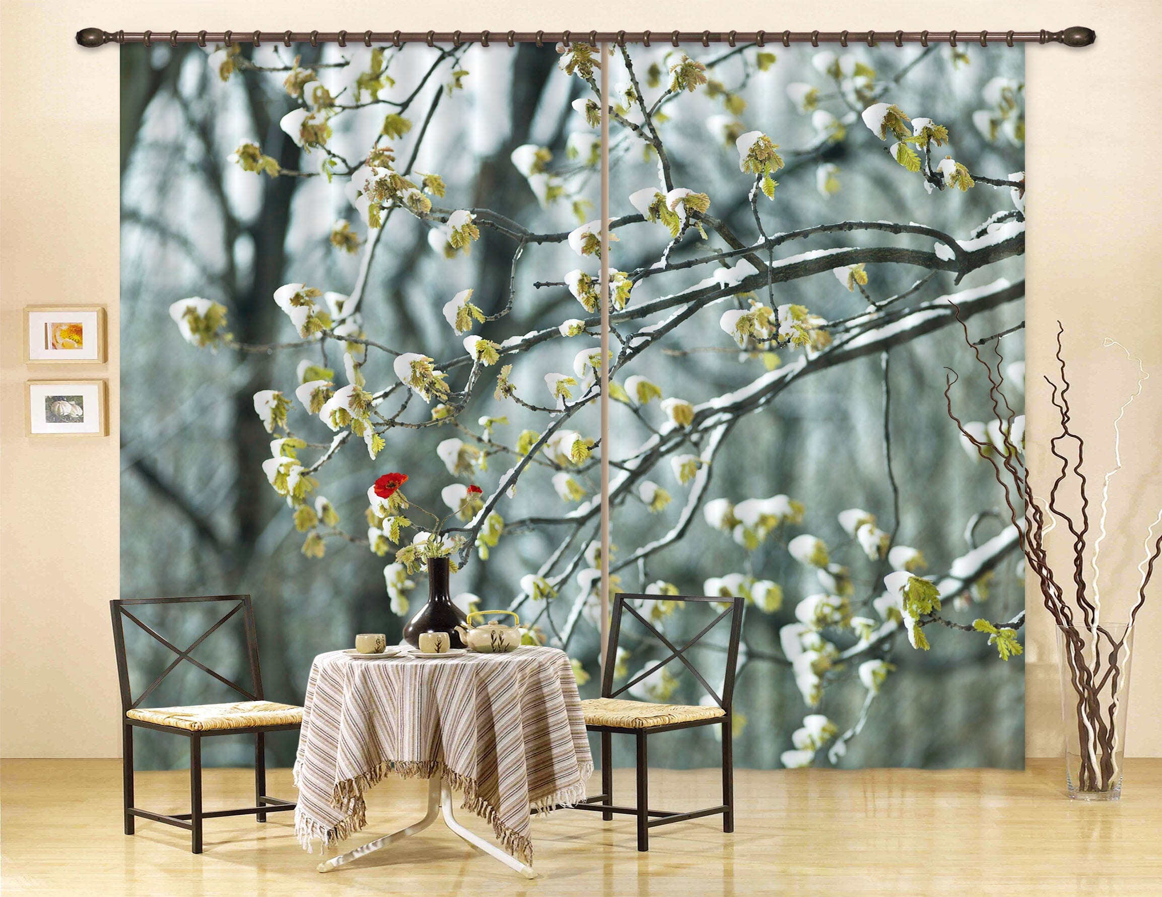 3D Spring Bud 204 Assaf Frank Curtain Curtains Drapes Curtains AJ Creativity Home 