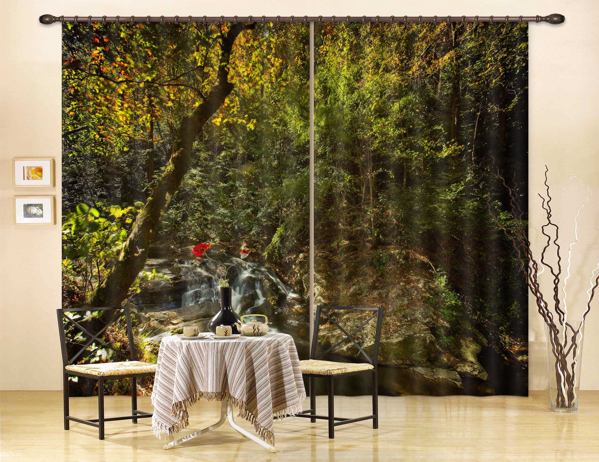 3D Tranquil Valley 077 Kathy Barefield Curtain Curtains Drapes Curtains AJ Creativity Home 