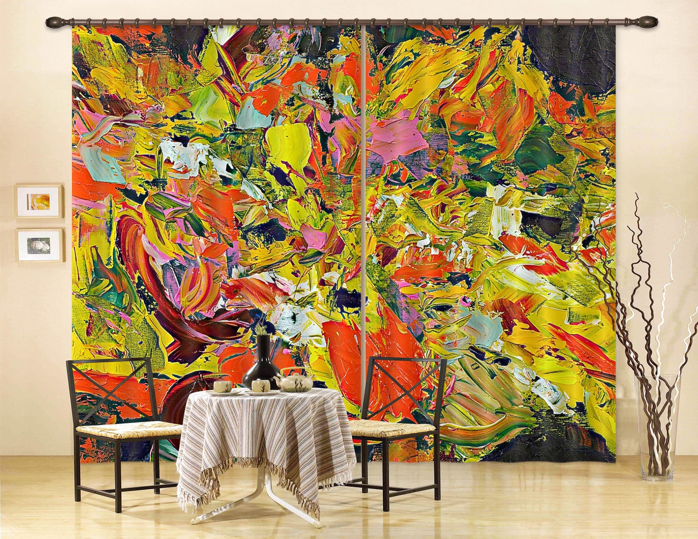 3D Spring Garden 108 Allan P. Friedlander Curtain Curtains Drapes Curtains AJ Creativity Home 