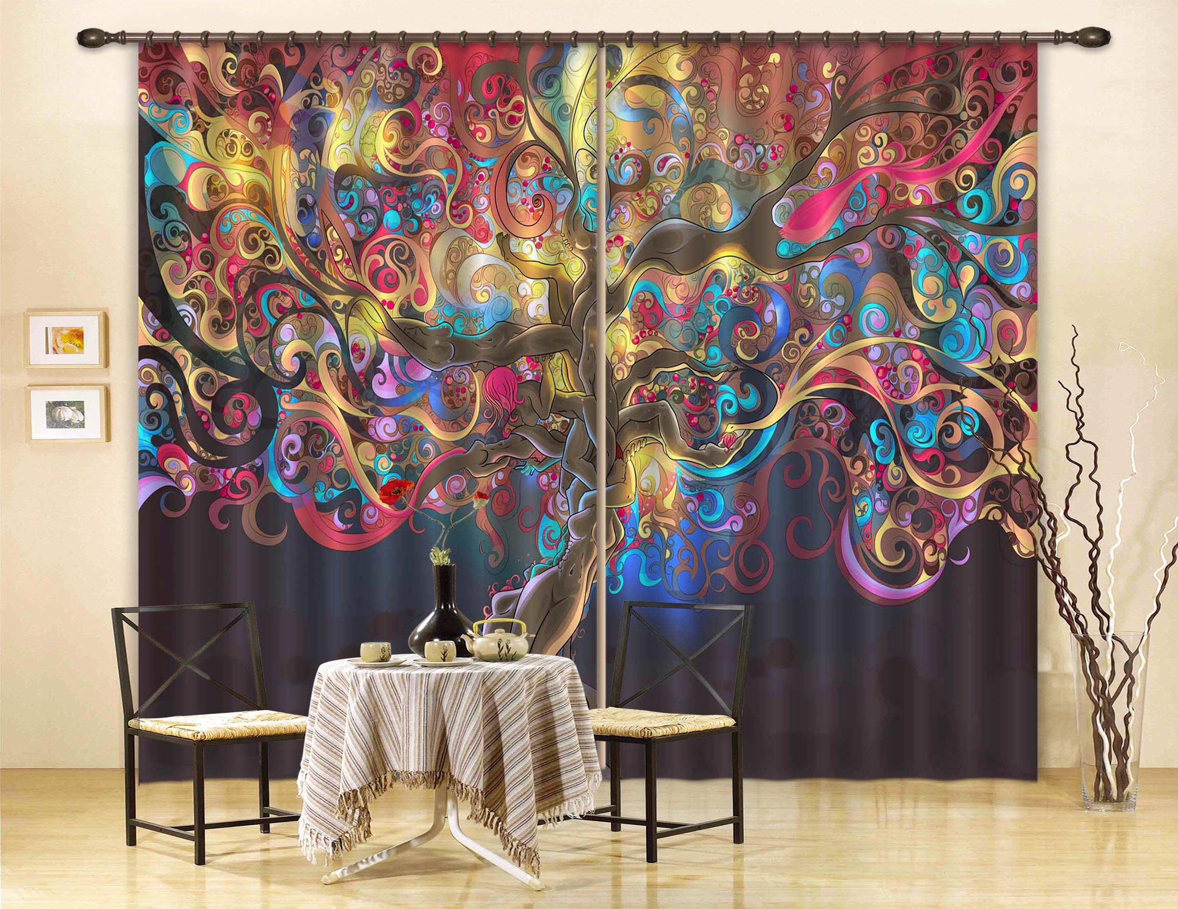 3D Fantastic Tree 193 Curtains Drapes Wallpaper AJ Wallpaper 