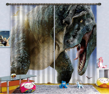 3D Sunlight Tyrannosaurus 139 Curtains Drapes Curtains AJ Creativity Home 