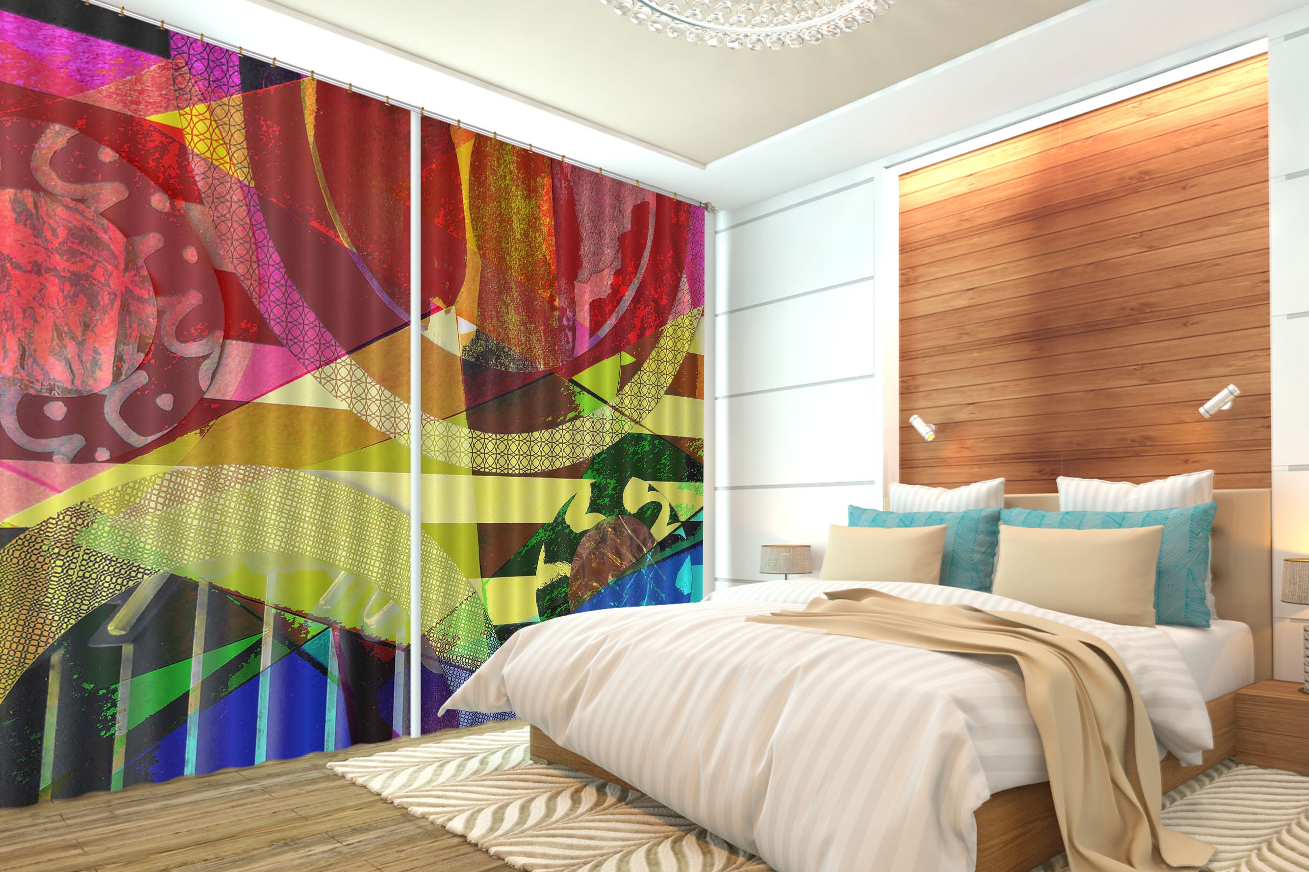 3D Color Pattern 19187 Shandra Smith Curtain Curtains Drapes