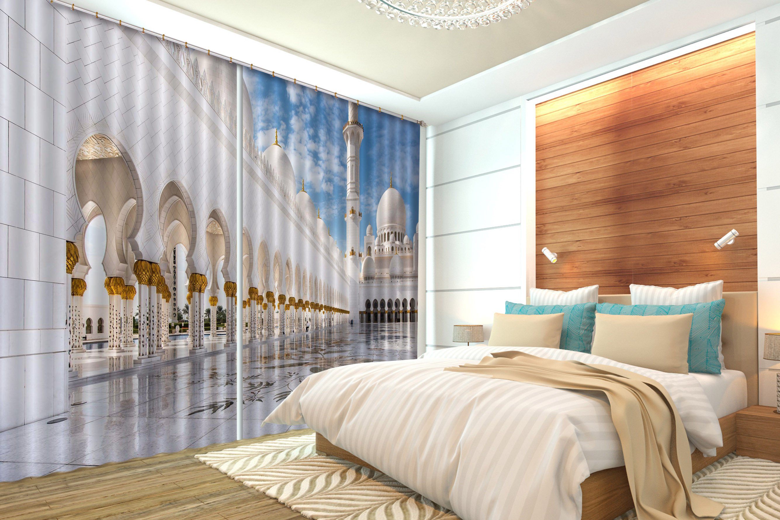 3D Luxury Palace 328 Curtains Drapes Wallpaper AJ Wallpaper 