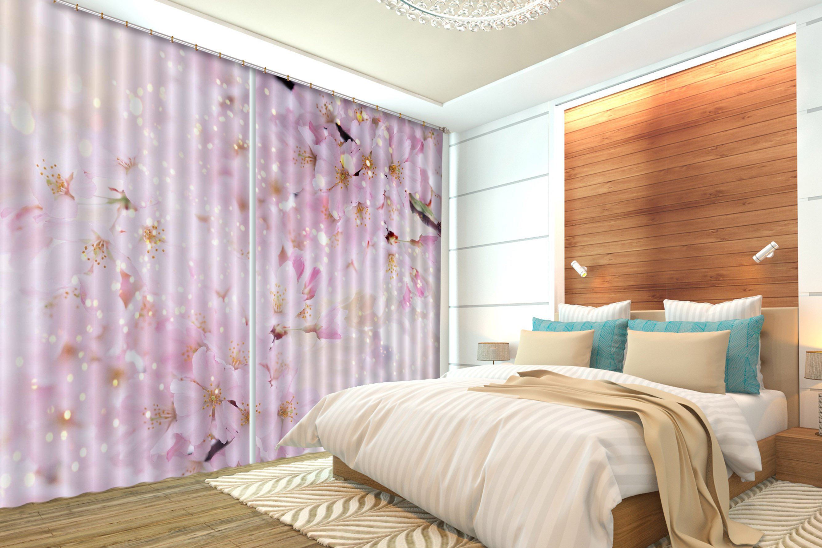 3D Shiny Flowers 146 Curtains Drapes Wallpaper AJ Wallpaper 