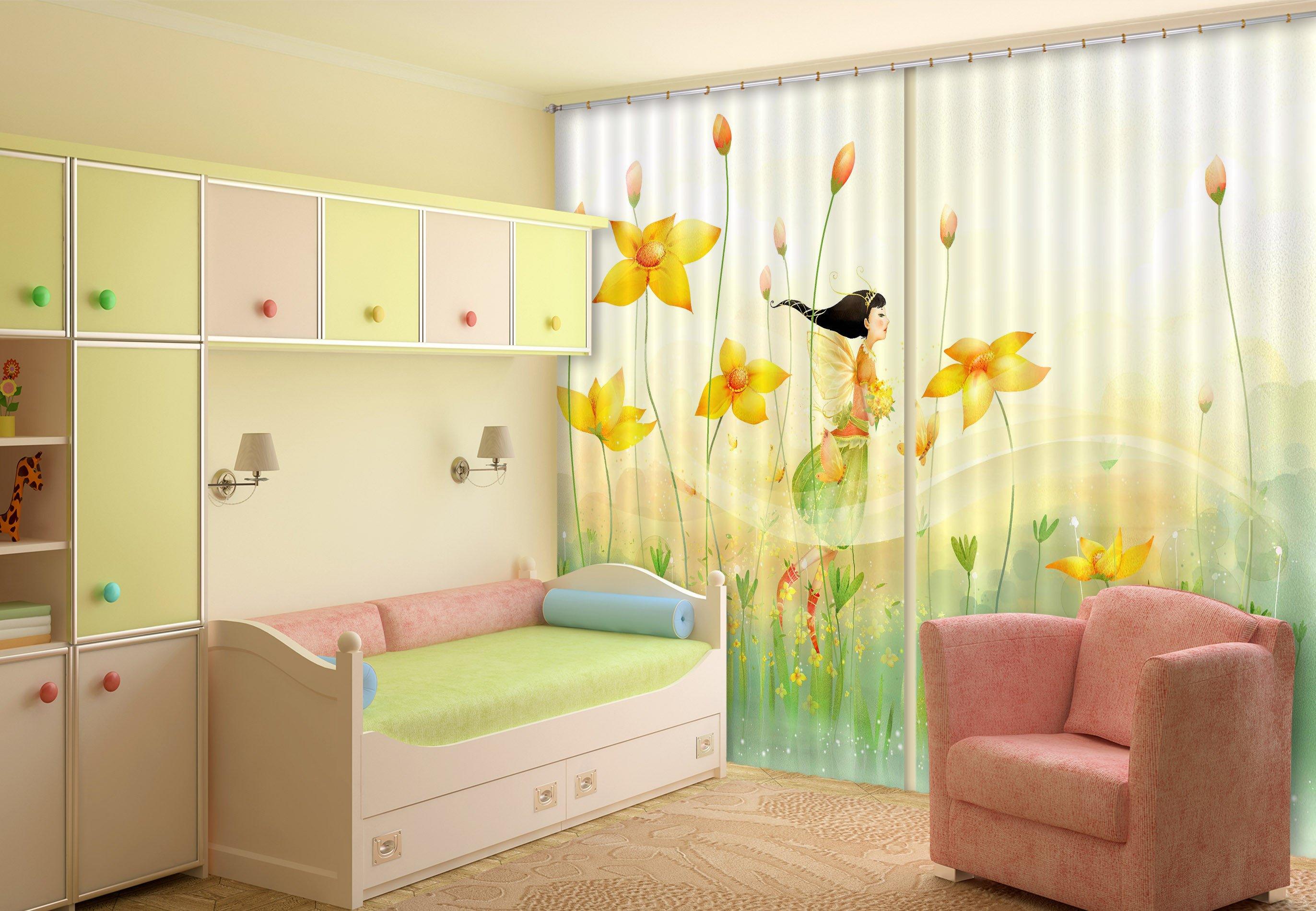 3D Flying Elf 161 Curtains Drapes Wallpaper AJ Wallpaper 