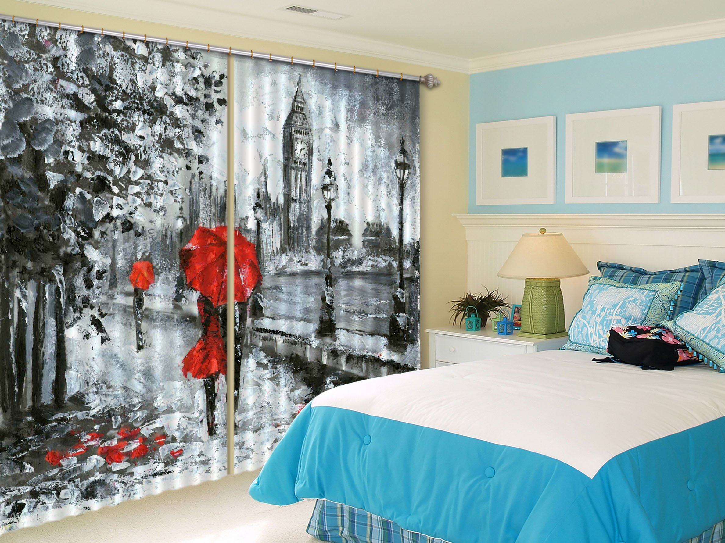 3D London Scenery Painting 378 Curtains Drapes Wallpaper AJ Wallpaper 