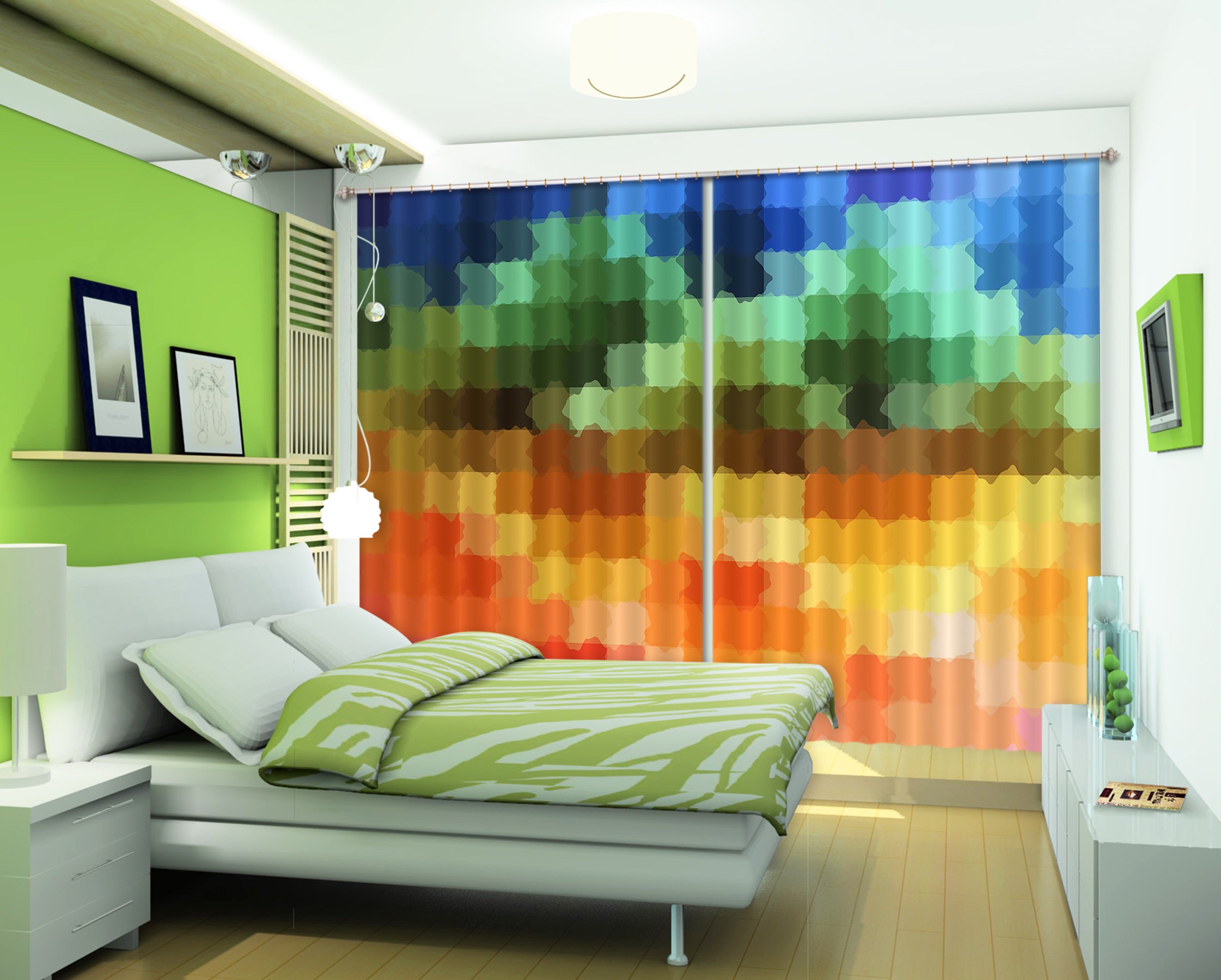 3D Multicultural 70076 Shandra Smith Curtain Curtains Drapes