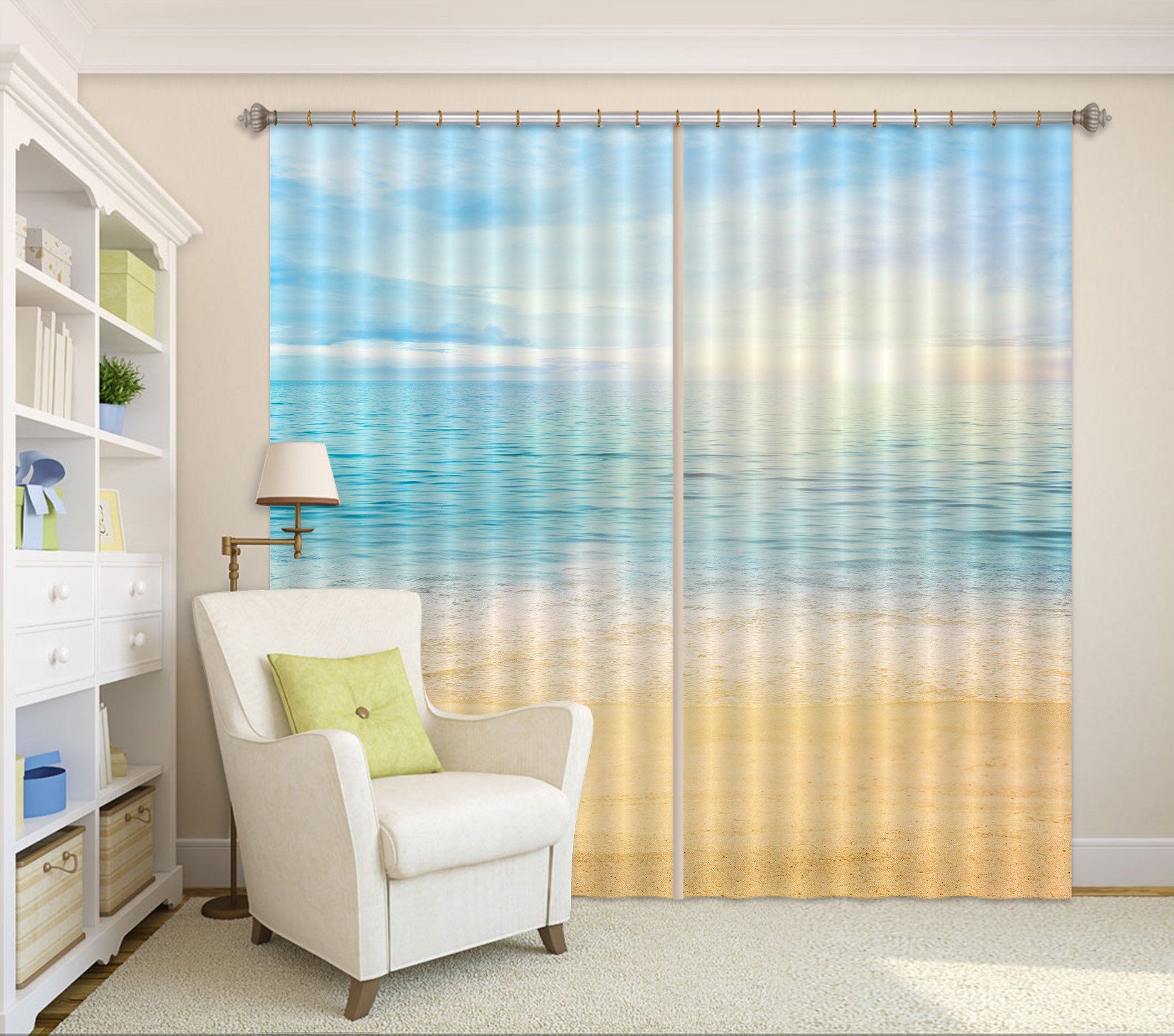 3D Sea Scenery 43 Curtains Drapes Wallpaper AJ Wallpaper 