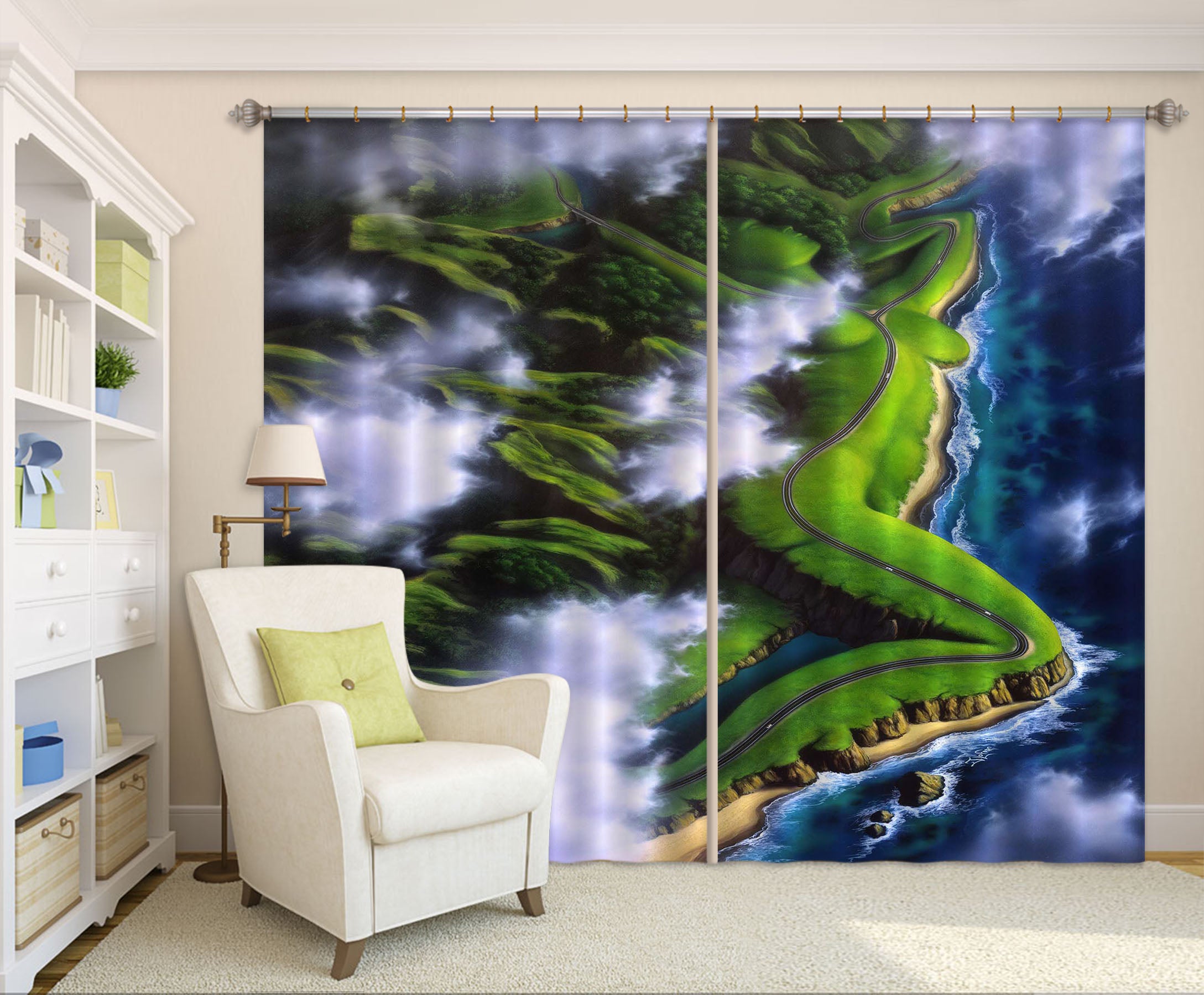 3D Oasis 86102 Jerry LoFaro Curtain Curtains Drapes