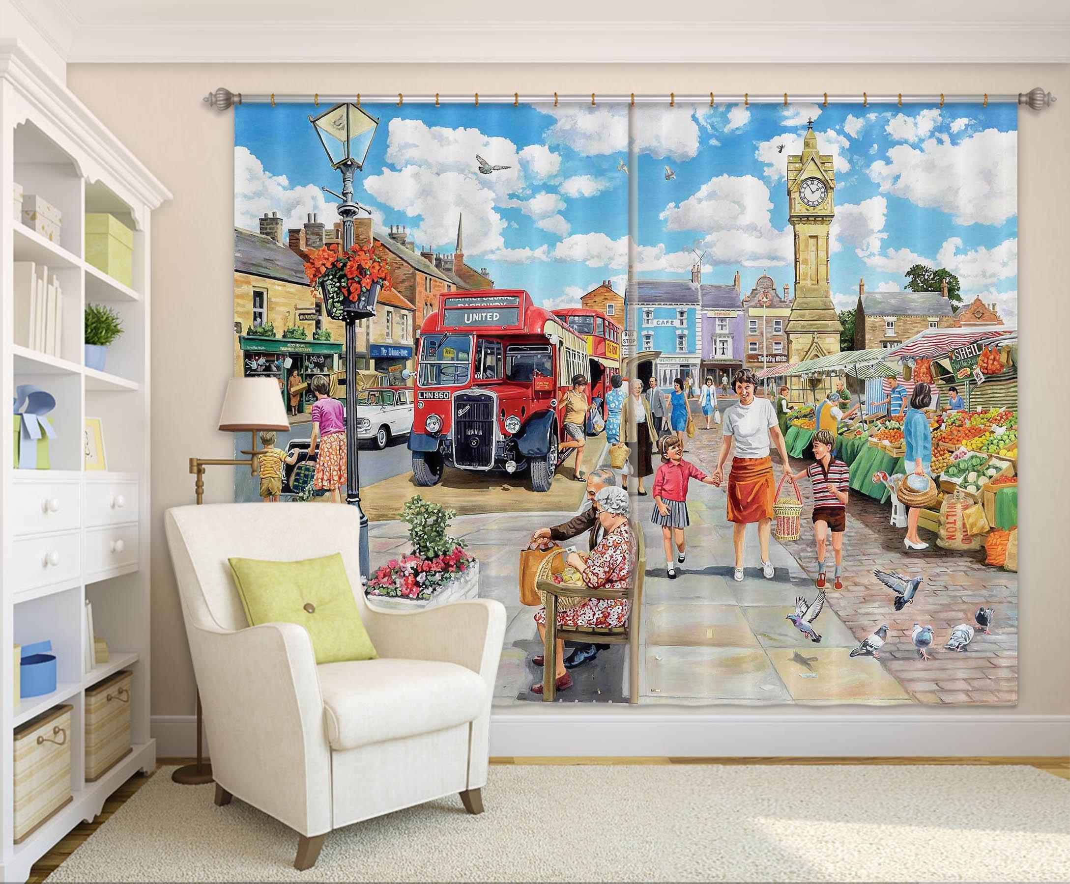 3D A Trip To The Shops 042 Trevor Mitchell Curtain Curtains Drapes Curtains AJ Creativity Home 