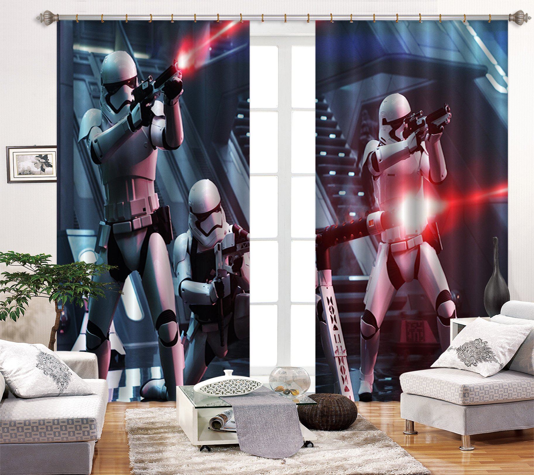 3D Modern Battle 2364 Curtains Drapes Wallpaper AJ Wallpaper 