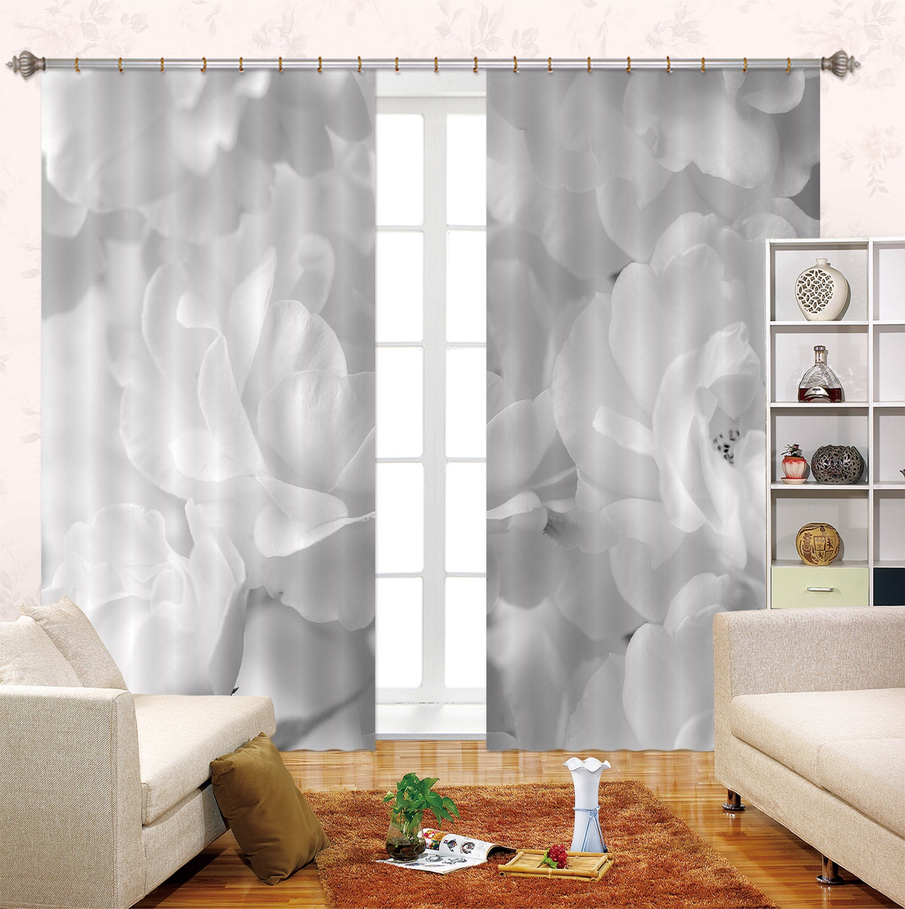 3D Petal Art 6352 Assaf Frank Curtain Curtains Drapes
