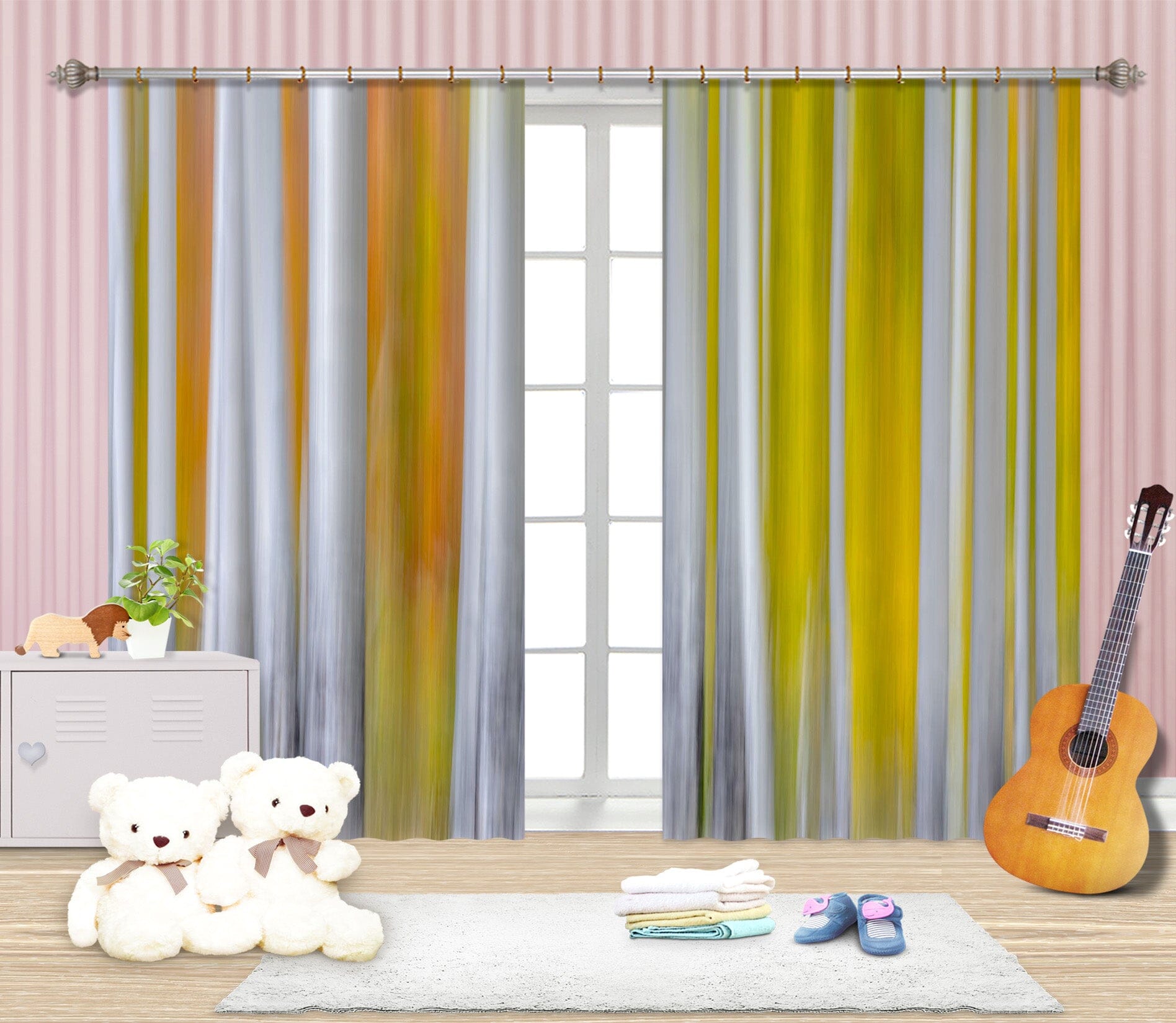 3D Autumn Forest 170 Marco Carmassi Curtain Curtains Drapes Curtains AJ Creativity Home 