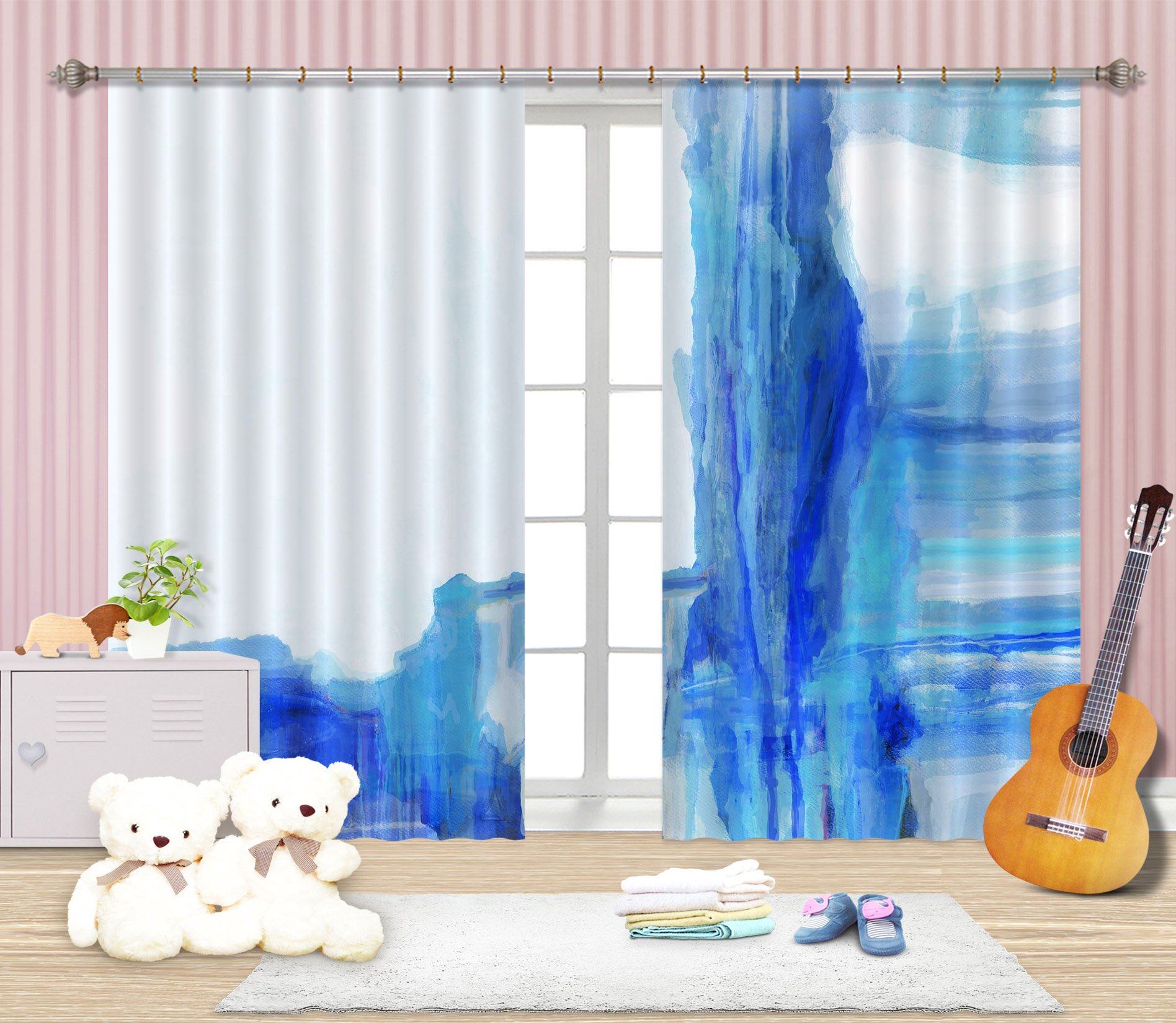 3D Blue Dream 062 Michael Tienhaara Curtain Curtains Drapes Curtains AJ Creativity Home 