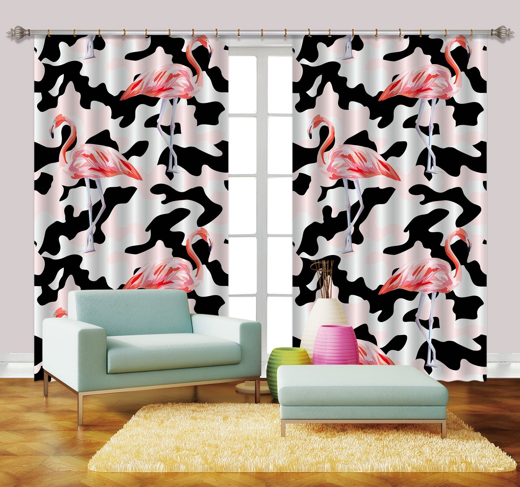3D Birds Pattern 2327 Curtains Drapes Wallpaper AJ Wallpaper 