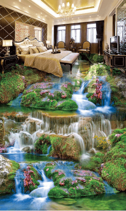 3D Long Flow 026 Floor Mural Wallpaper AJ Wallpaper 2 