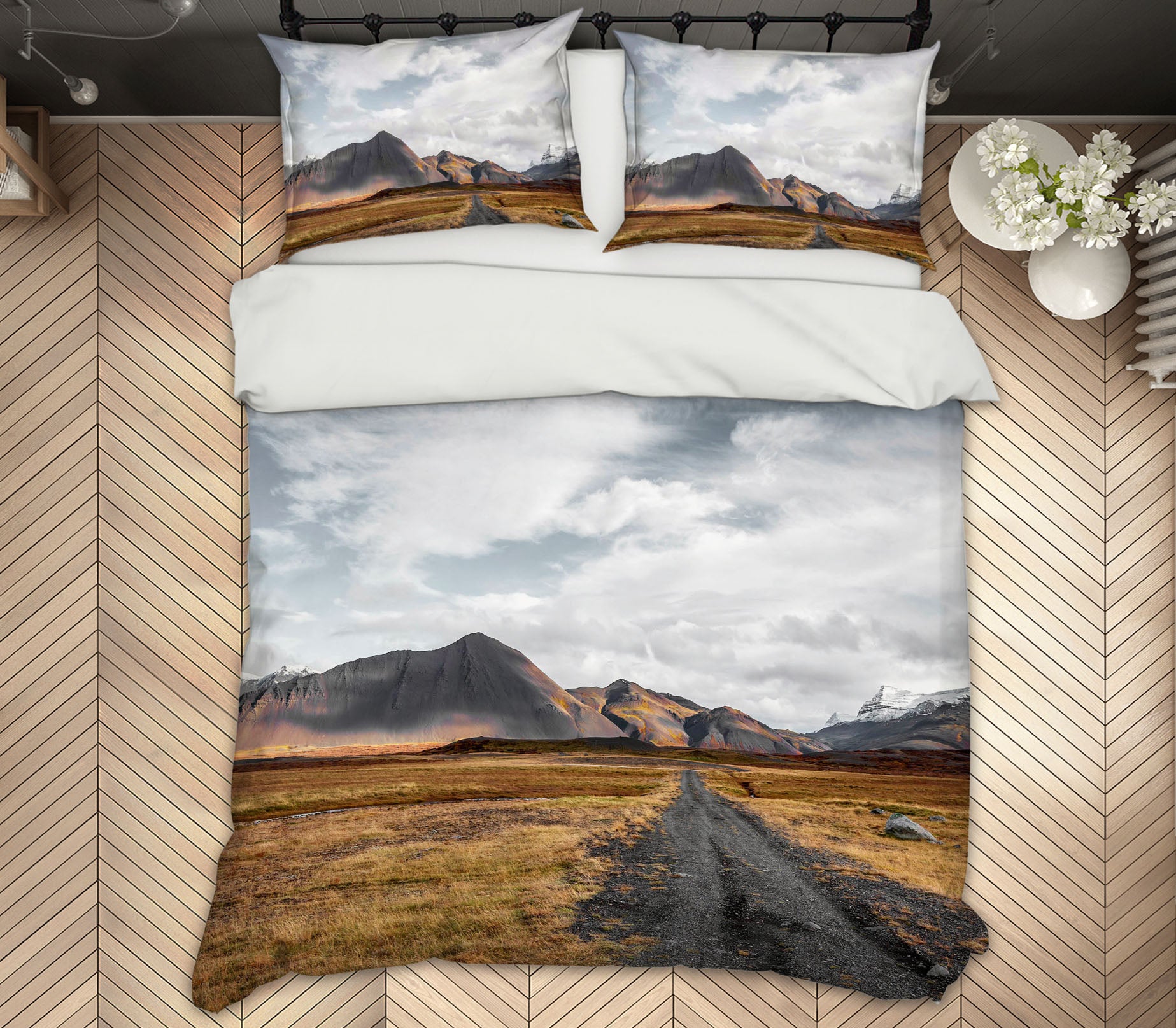 3D Prairie Mountain 077 Marco Carmassi Bedding Bed Pillowcases Quilt