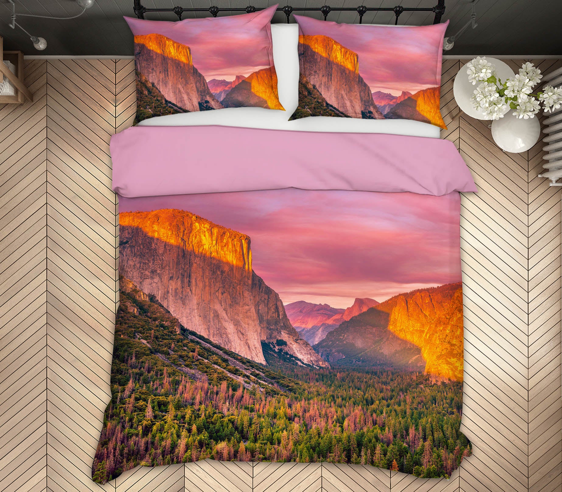 3D Yosemite Valley Sunset 170 Marco Carmassi Bedding Bed Pillowcases Quilt