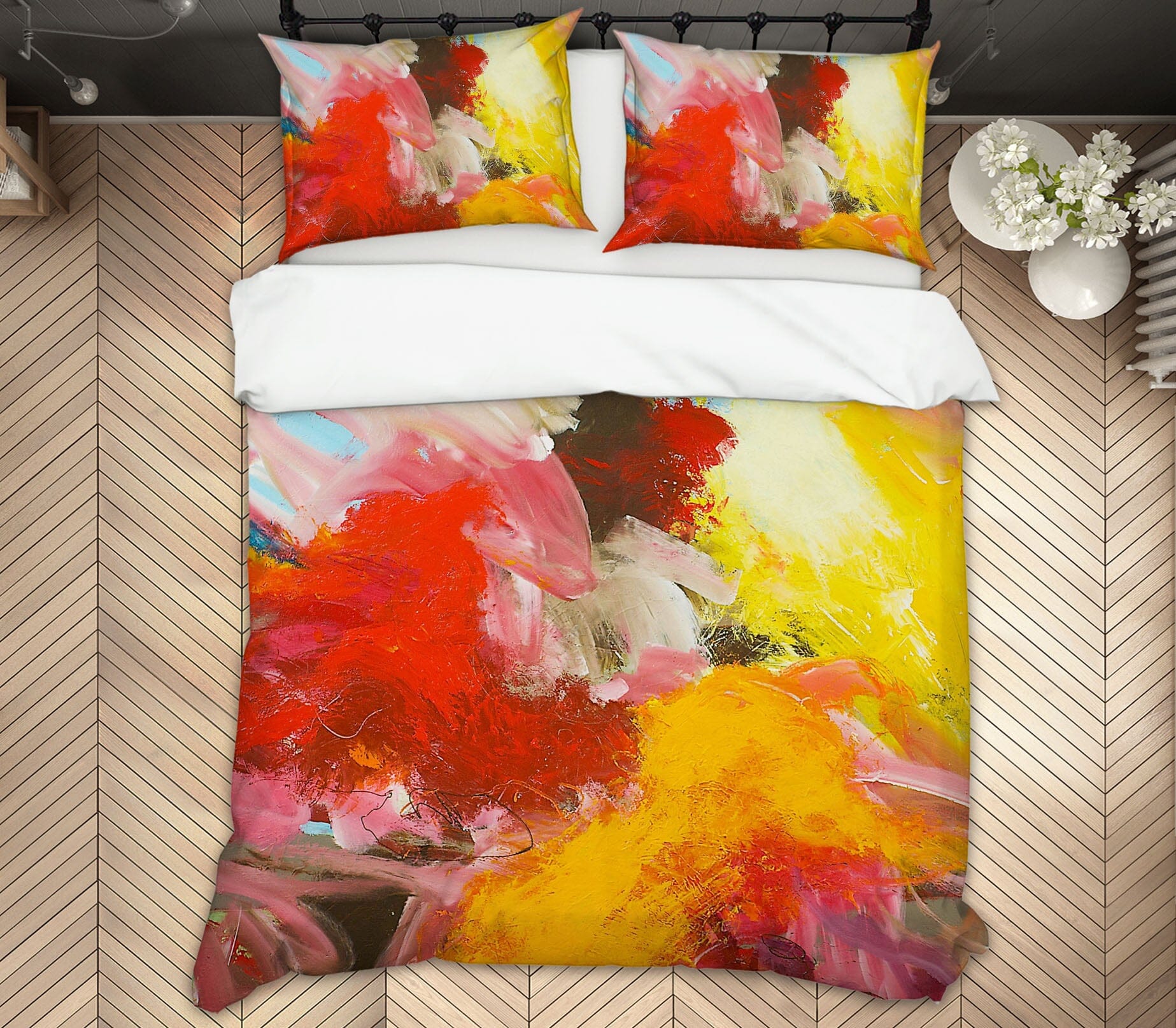 3D Fiery Red 109 Allan P. Friedlander Bedding Bed Pillowcases Quilt Quiet Covers AJ Creativity Home 