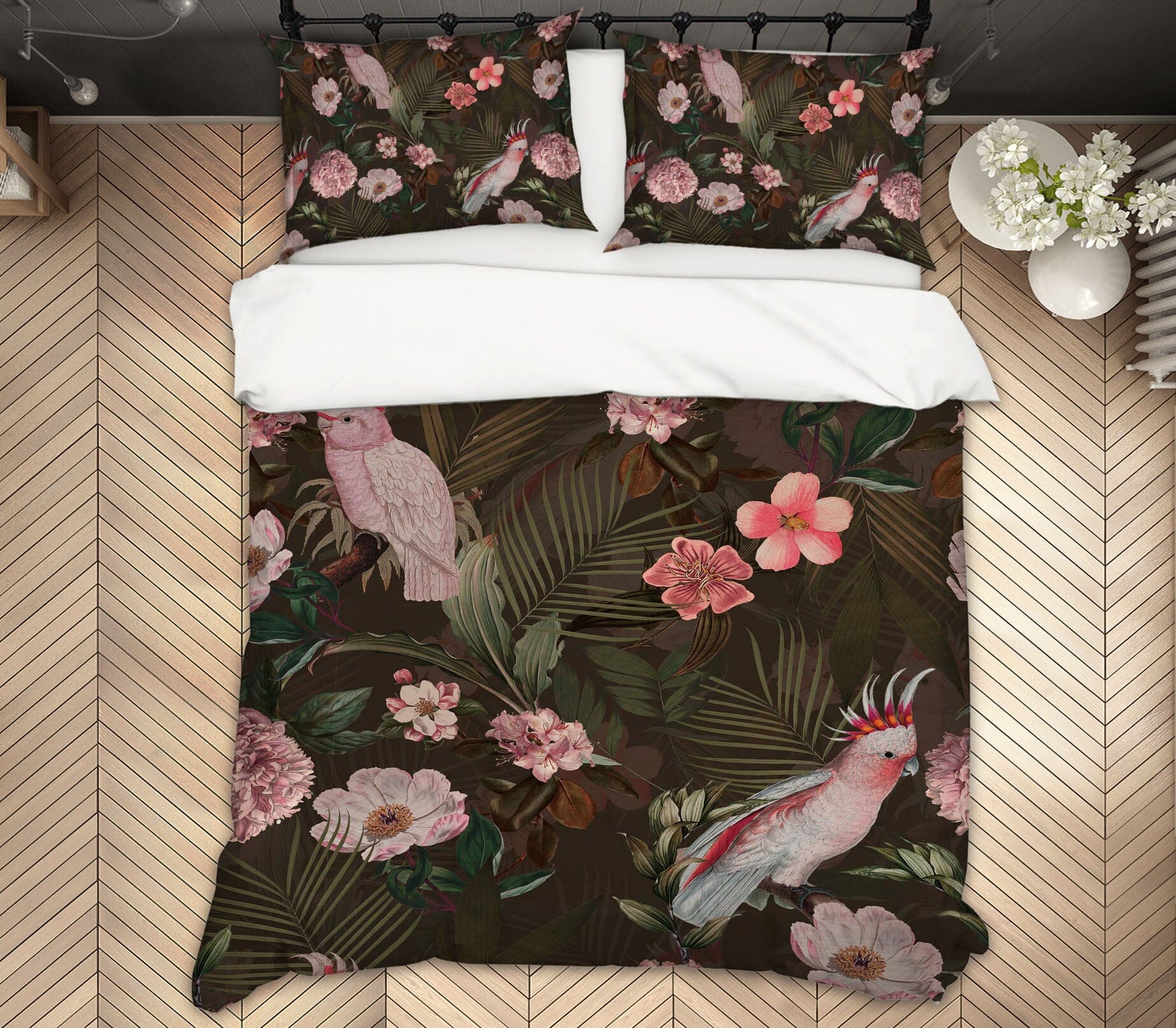 3D Pink Parrot Painting 138 Uta Naumann Bedding Bed Pillowcases Quilt Quiet Covers AJ Creativity Home 