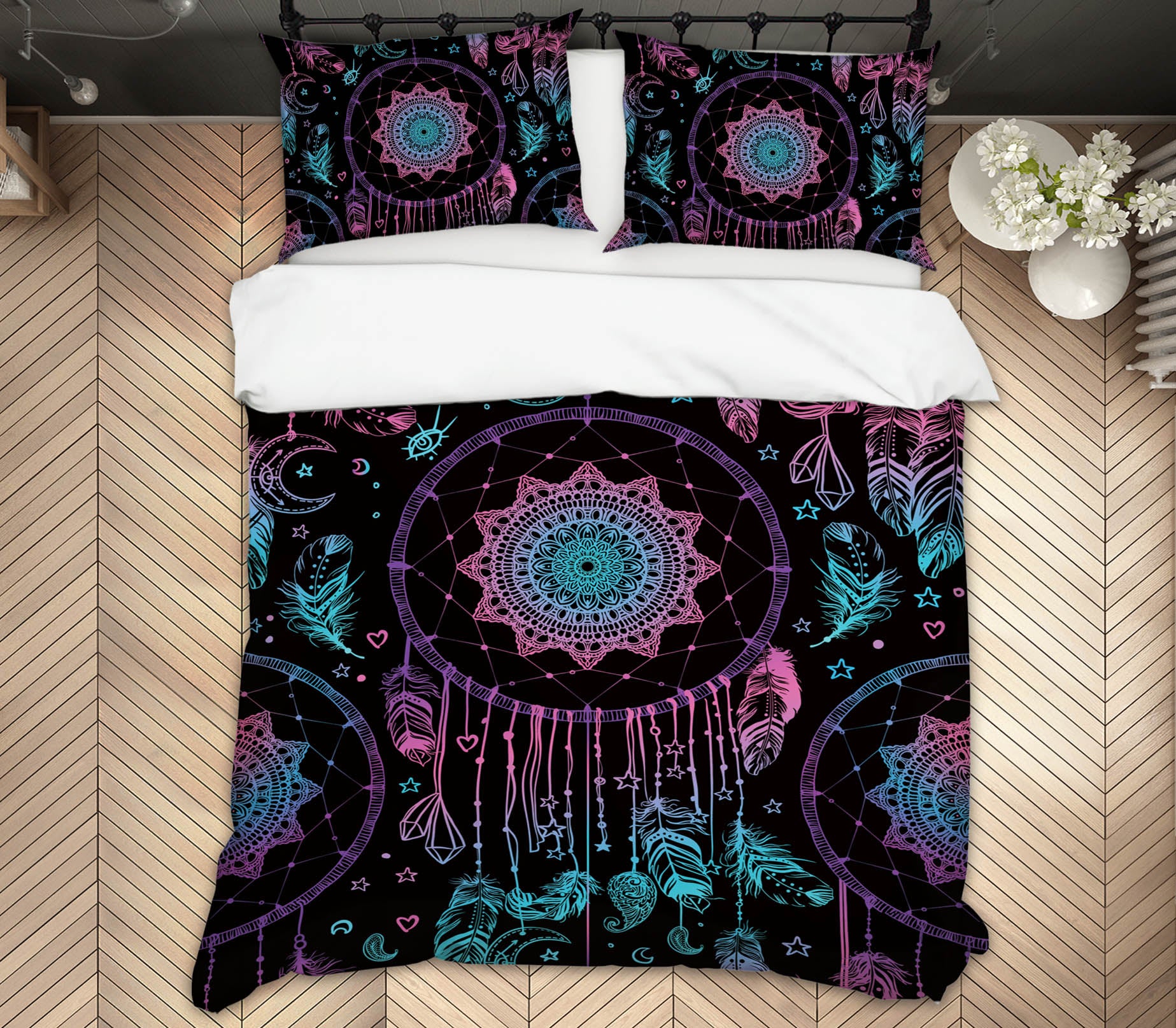 3D Dream Catcher Pattern 15039 Bed Pillowcases Quilt