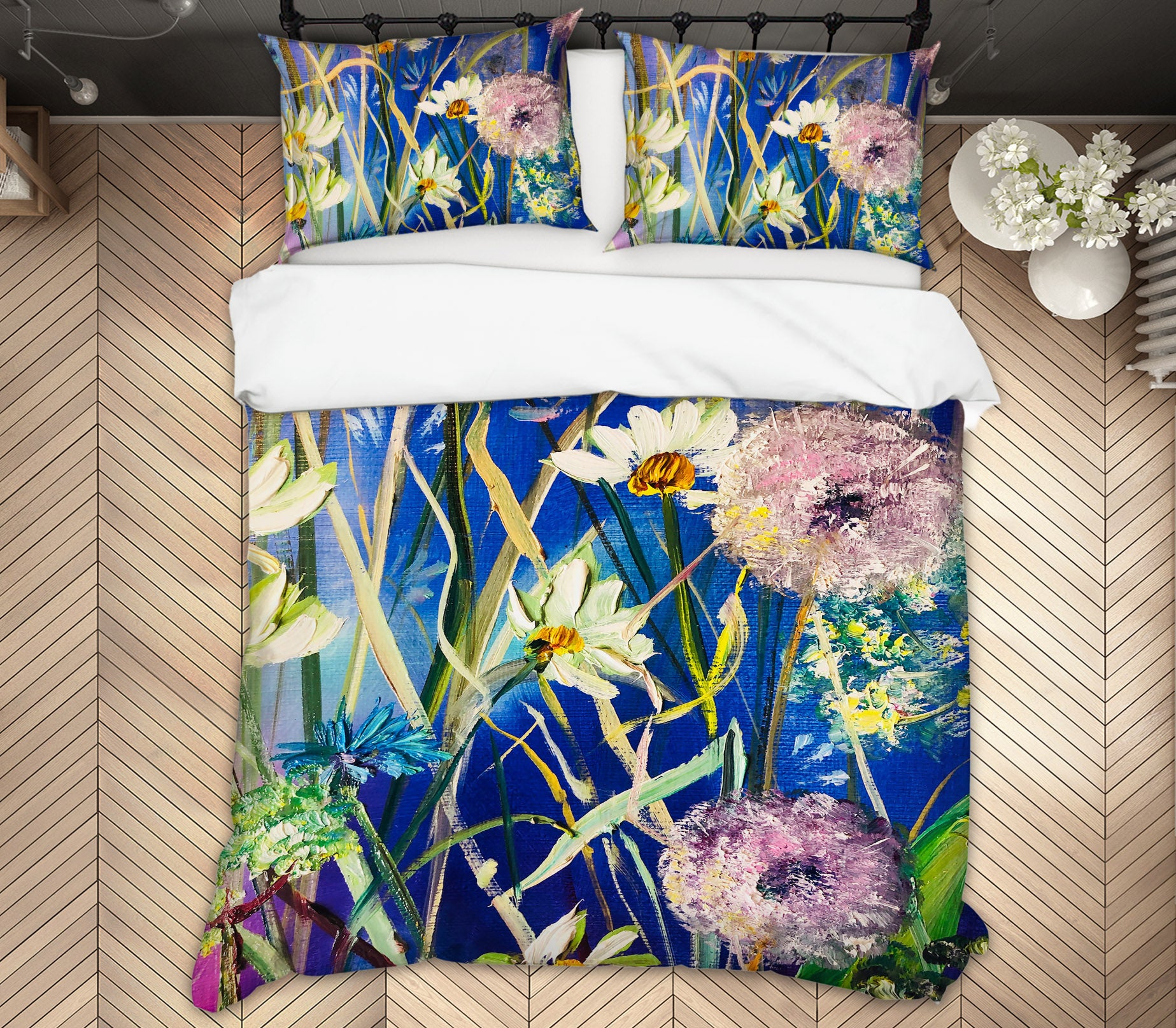 3D White Daisy Petals 560 Skromova Marina Bedding Bed Pillowcases Quilt