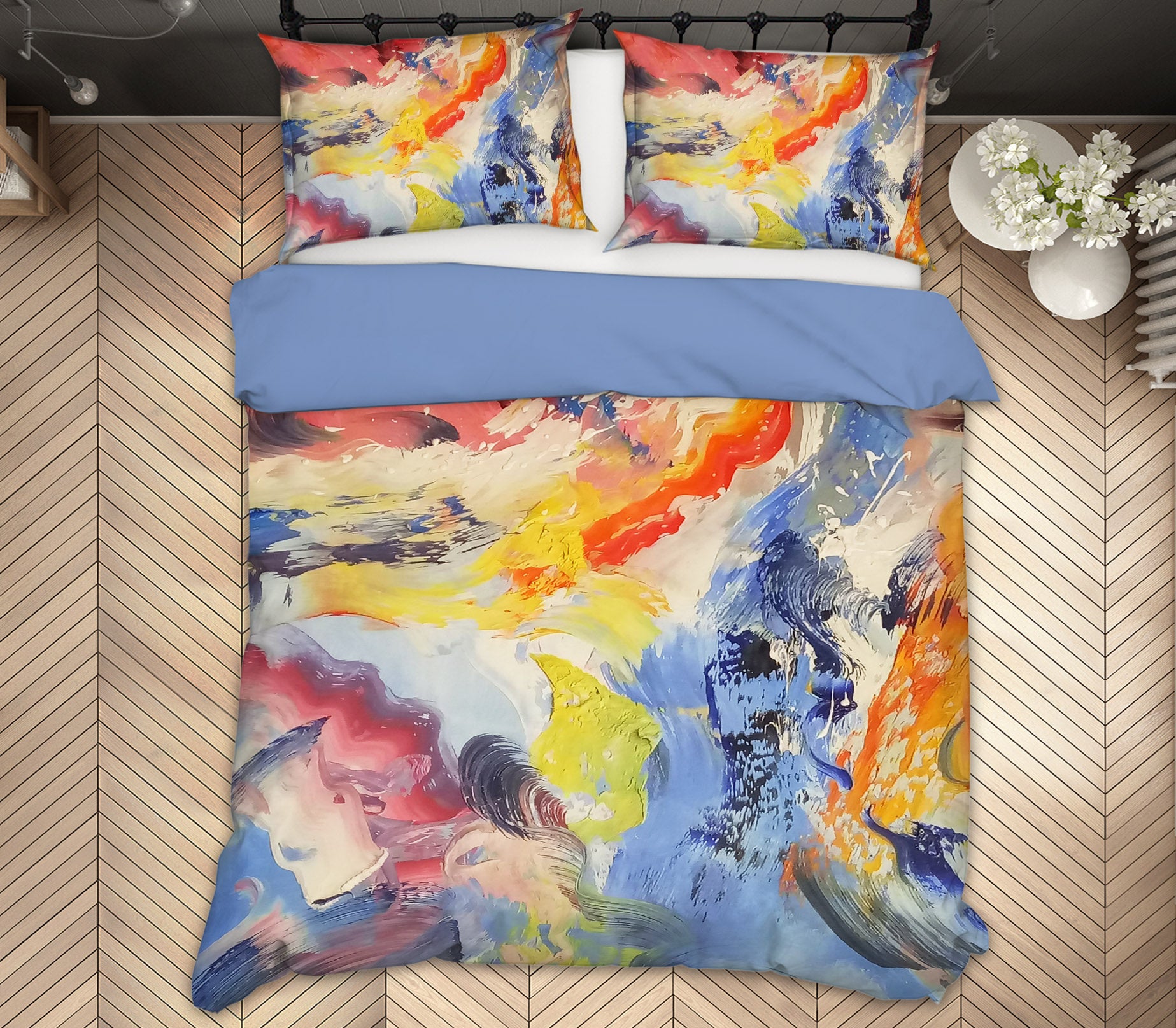3D Color Pattern 16018 Bed Pillowcases Quilt