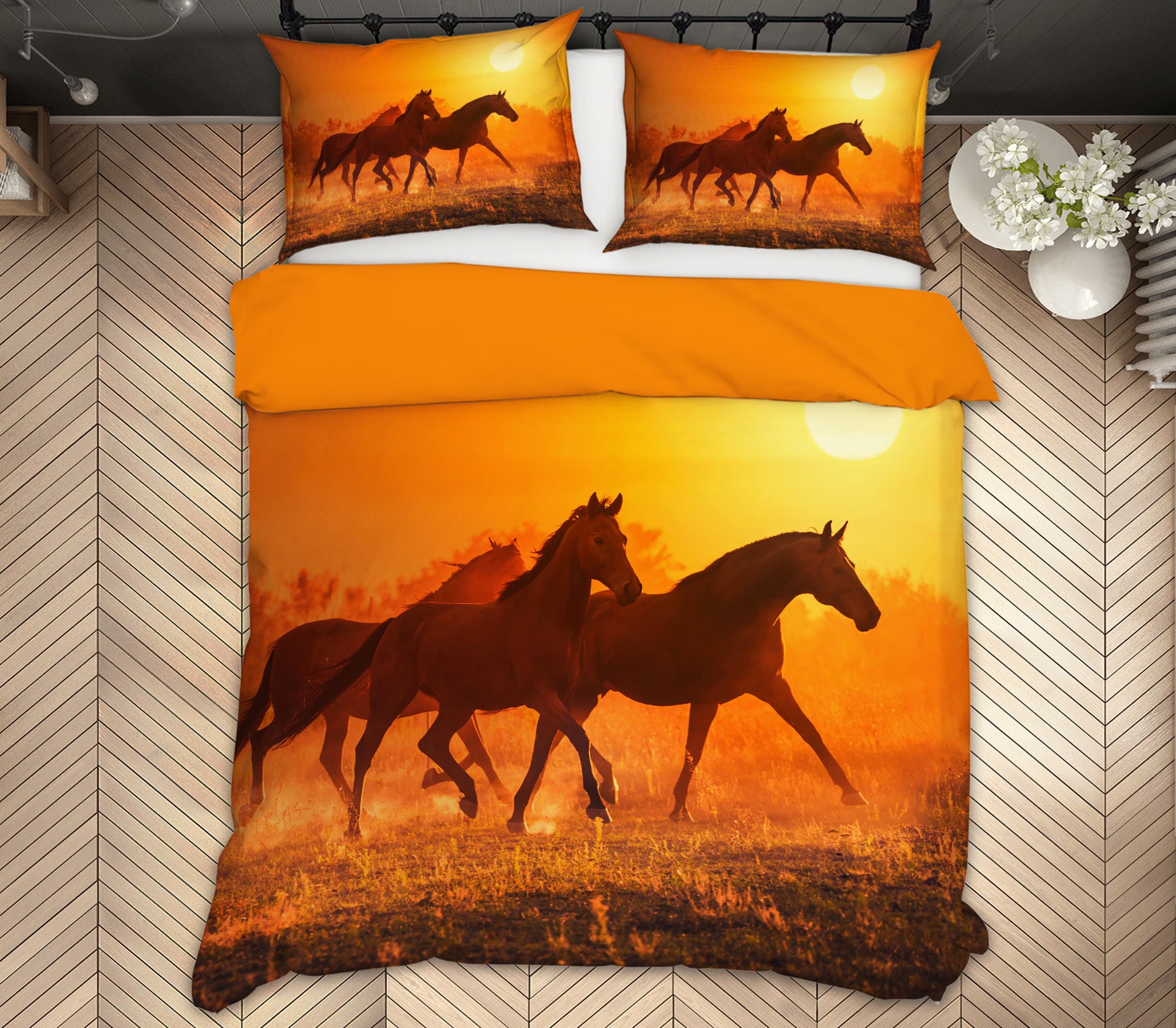 3D Group Horse 12210 Bed Pillowcases Quilt