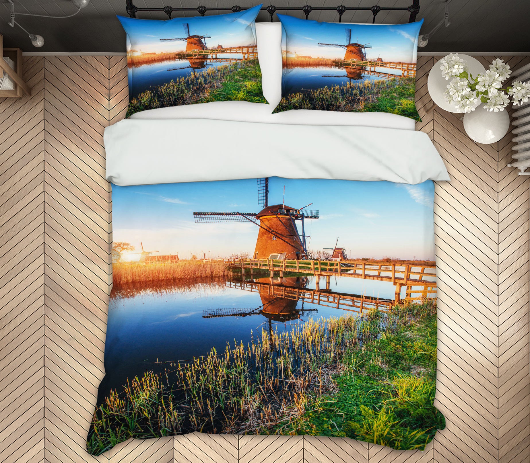 3D Windmill 59180 Bed Pillowcases Quilt