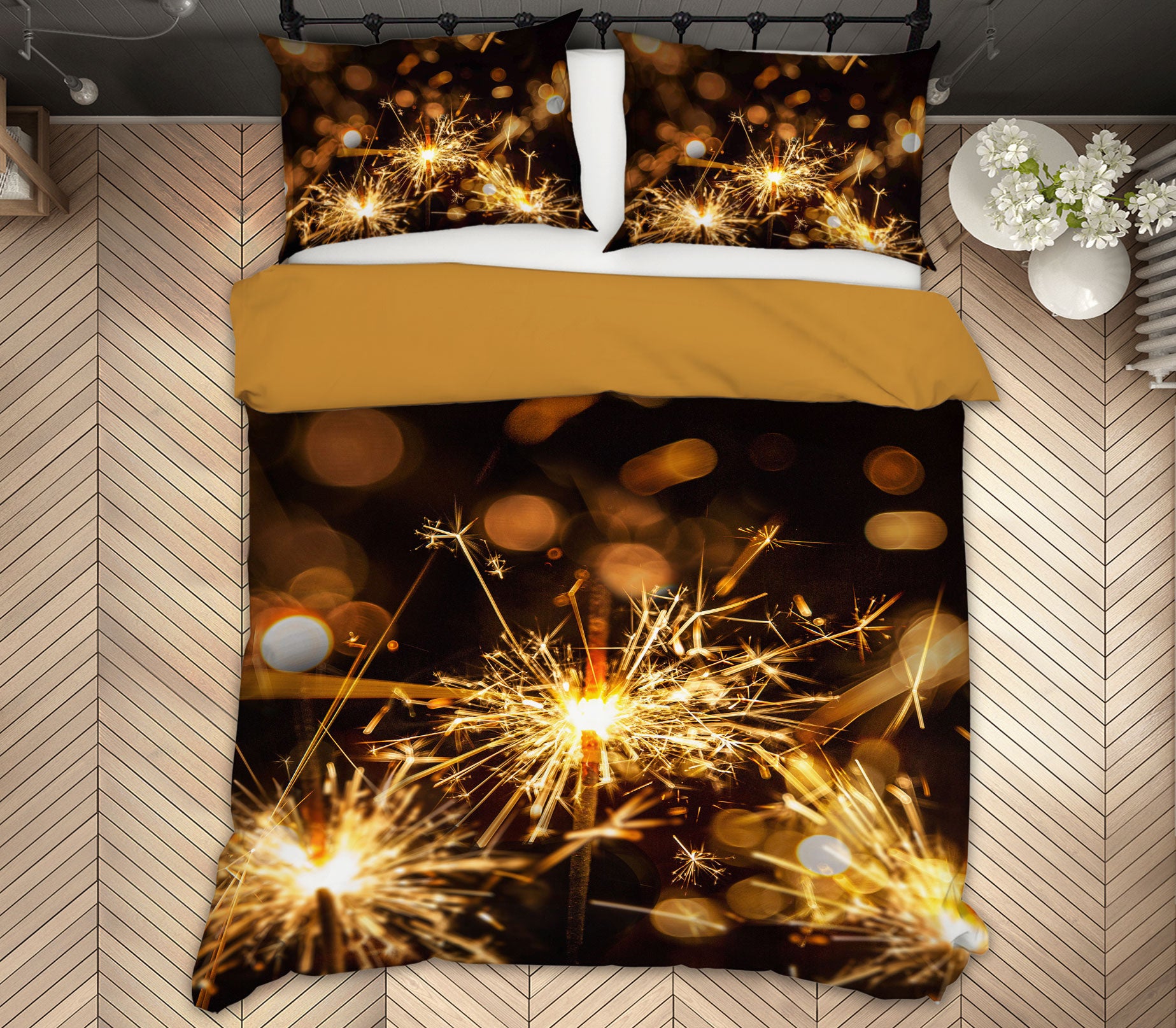 3D Fireworks 14018 Bed Pillowcases Quilt