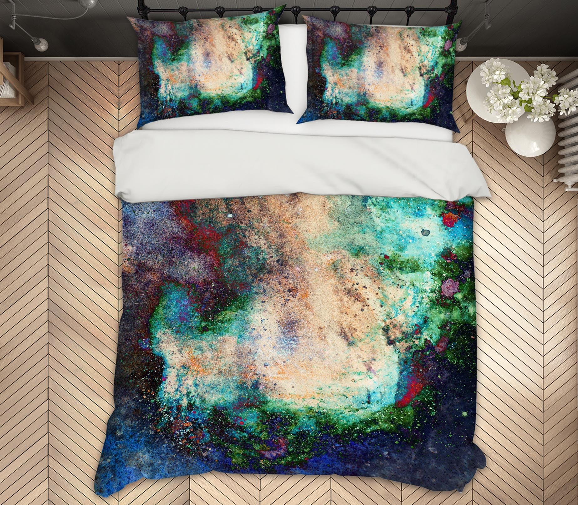 3D Green 12167 Bed Pillowcases Quilt