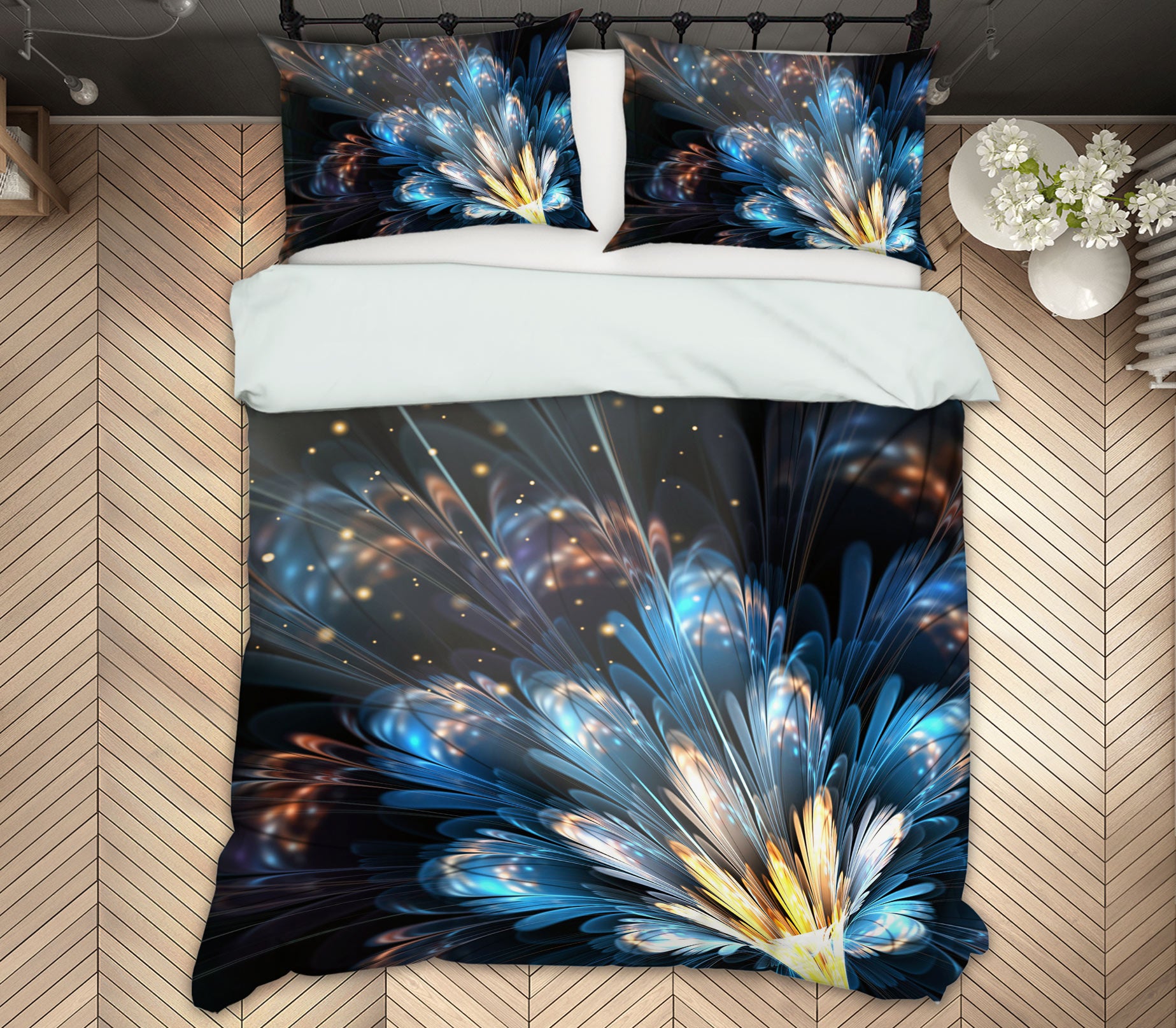 3D Flowers 12204 Bed Pillowcases Quilt