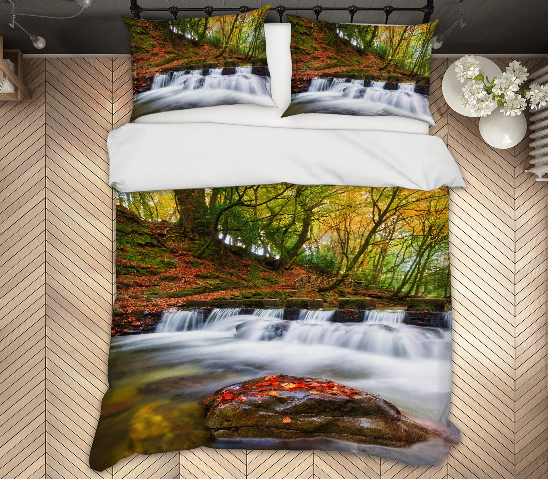 3D Creek 12230 Bed Pillowcases Quilt