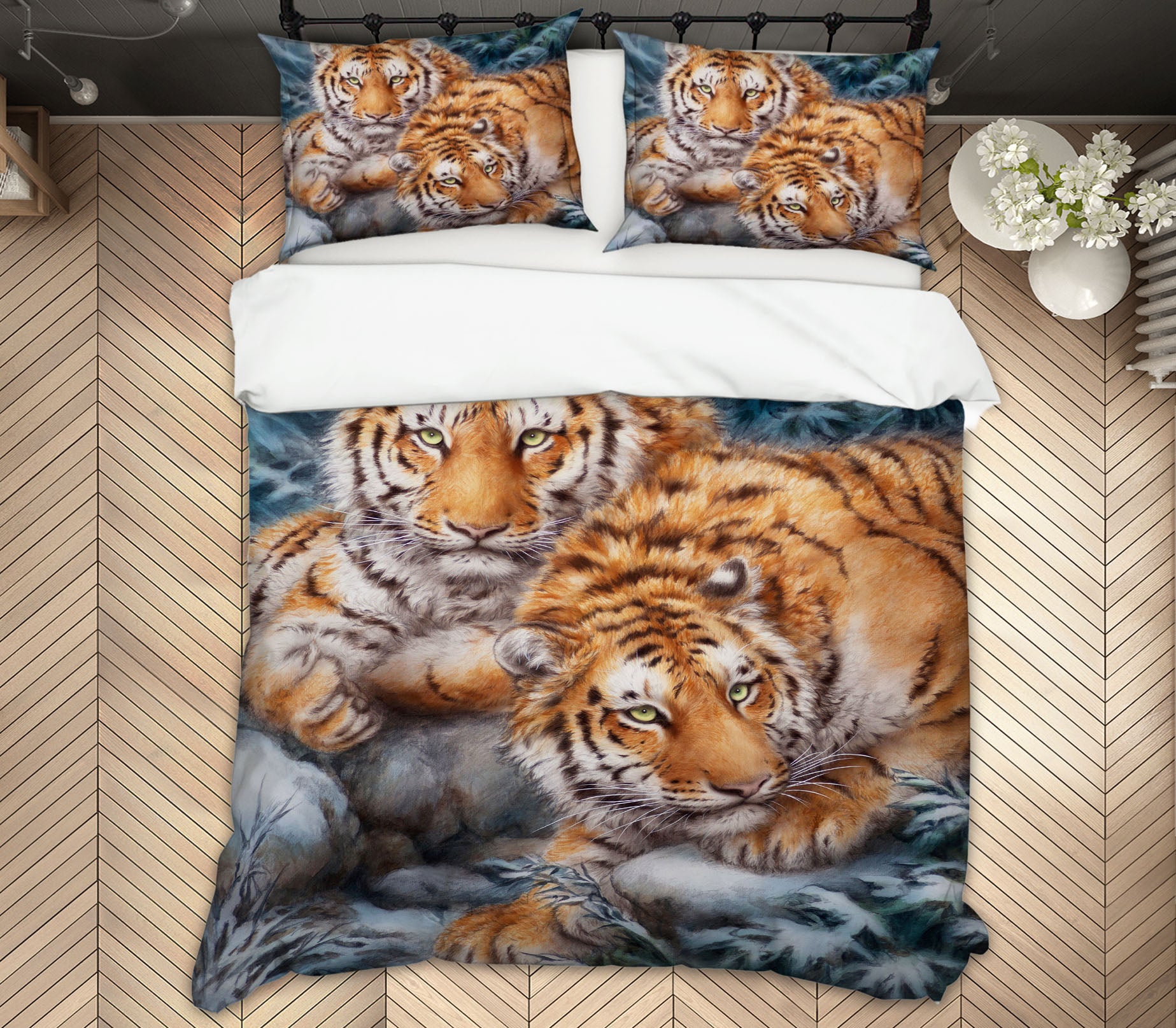 3D Forest Tiger 5894 Kayomi Harai Bedding Bed Pillowcases Quilt Cover Duvet Cover