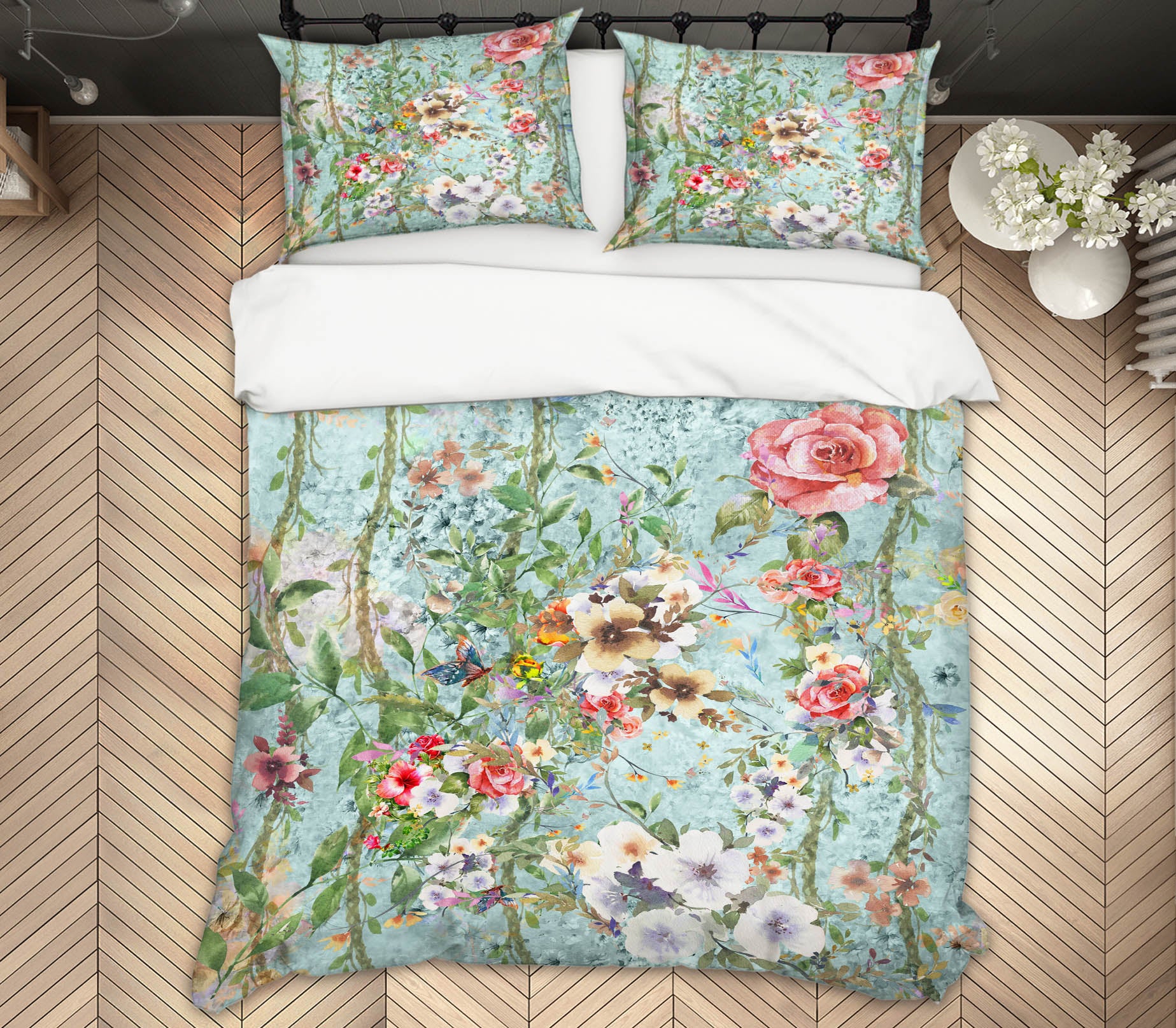 3D Flower Branch 60150 Bed Pillowcases Quilt