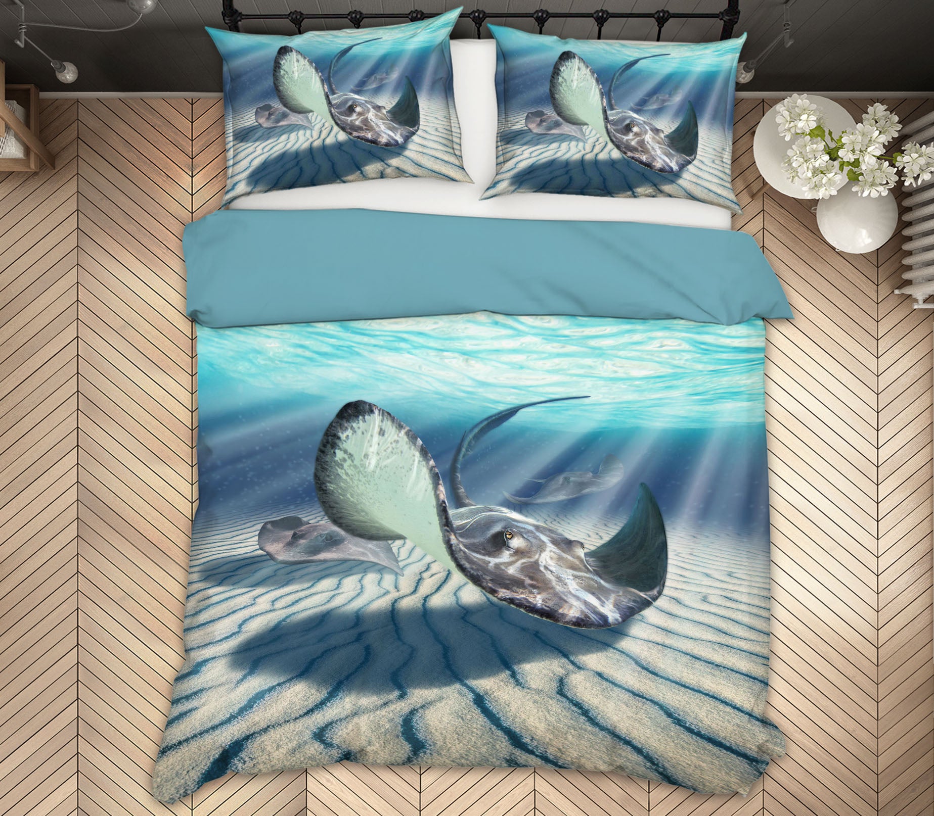 3D Sea Creatures 18072 Jerry LoFaro bedding Bed Pillowcases Quilt