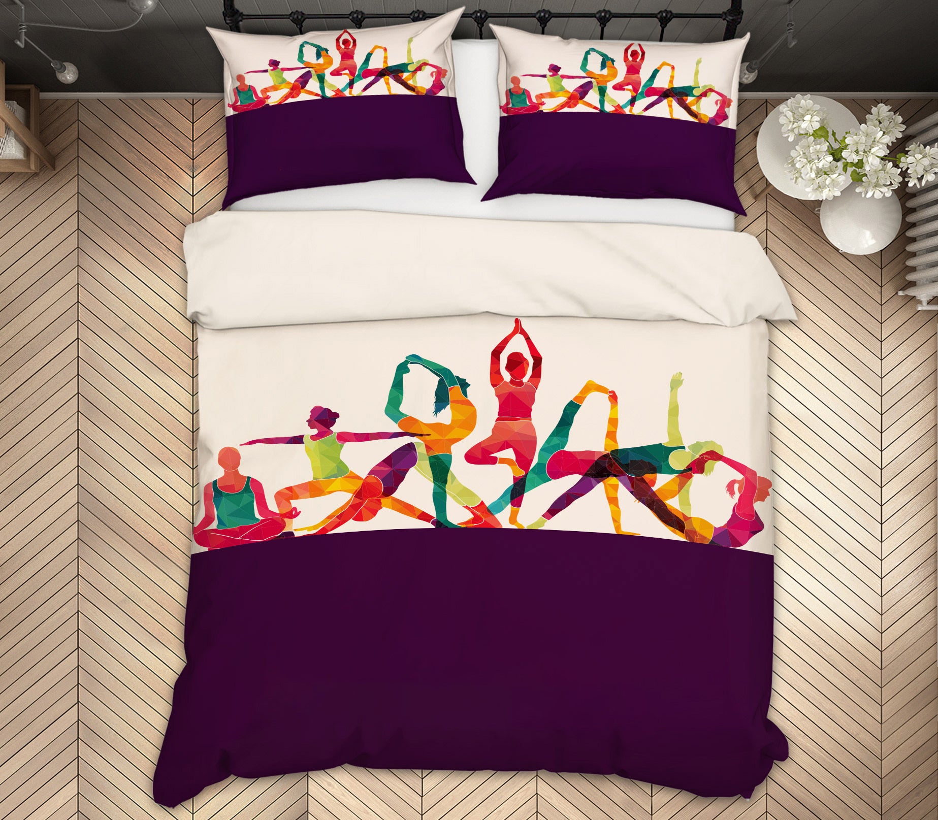 3D Yoga Moves 14167 Bed Pillowcases Quilt