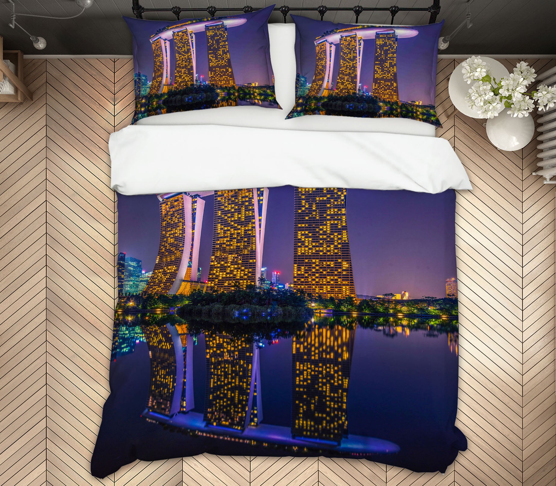 3D Marina Bay Sands 045 Marco Carmassi Bedding Bed Pillowcases Quilt