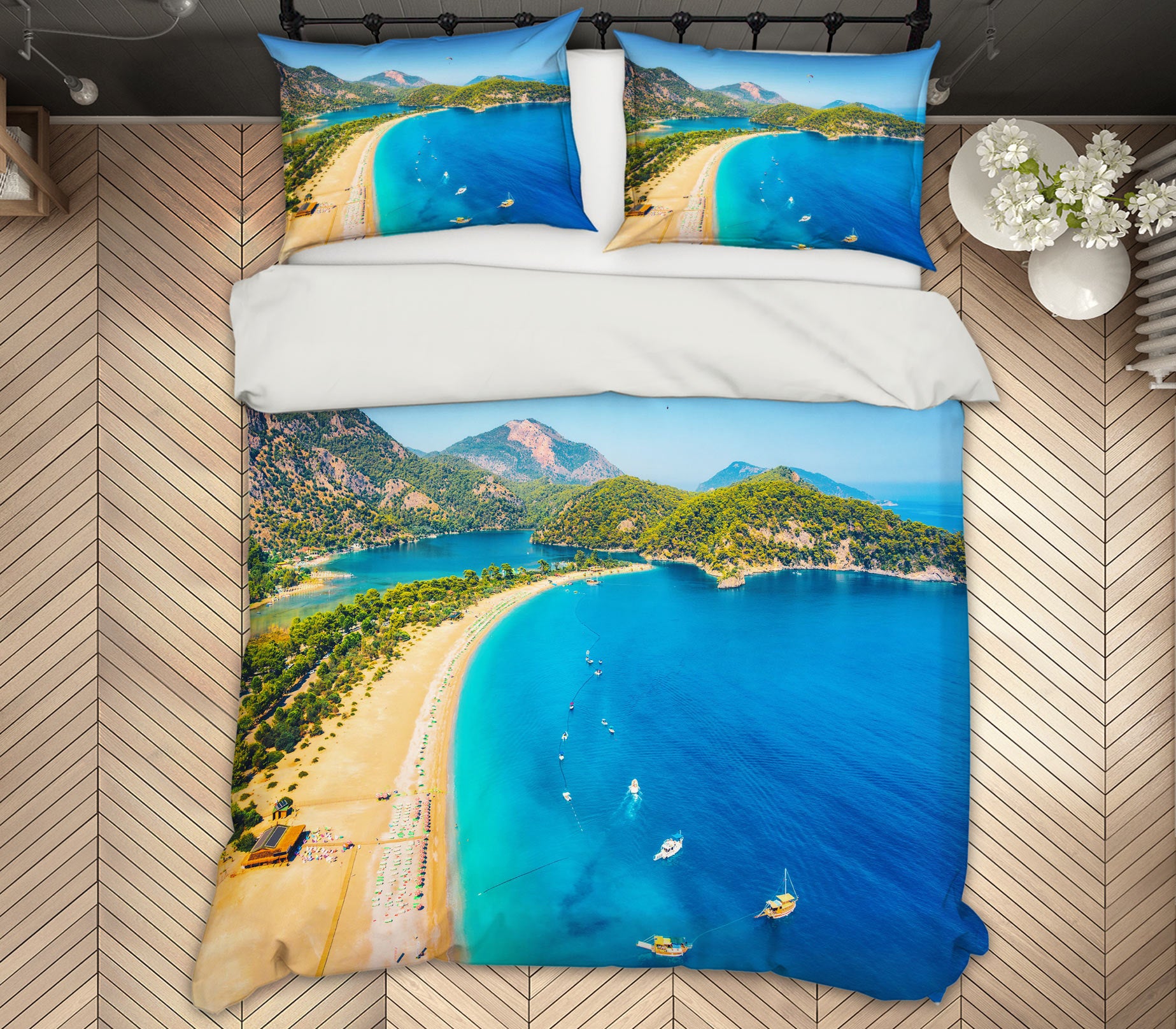 3D Beach 59128 Bed Pillowcases Quilt