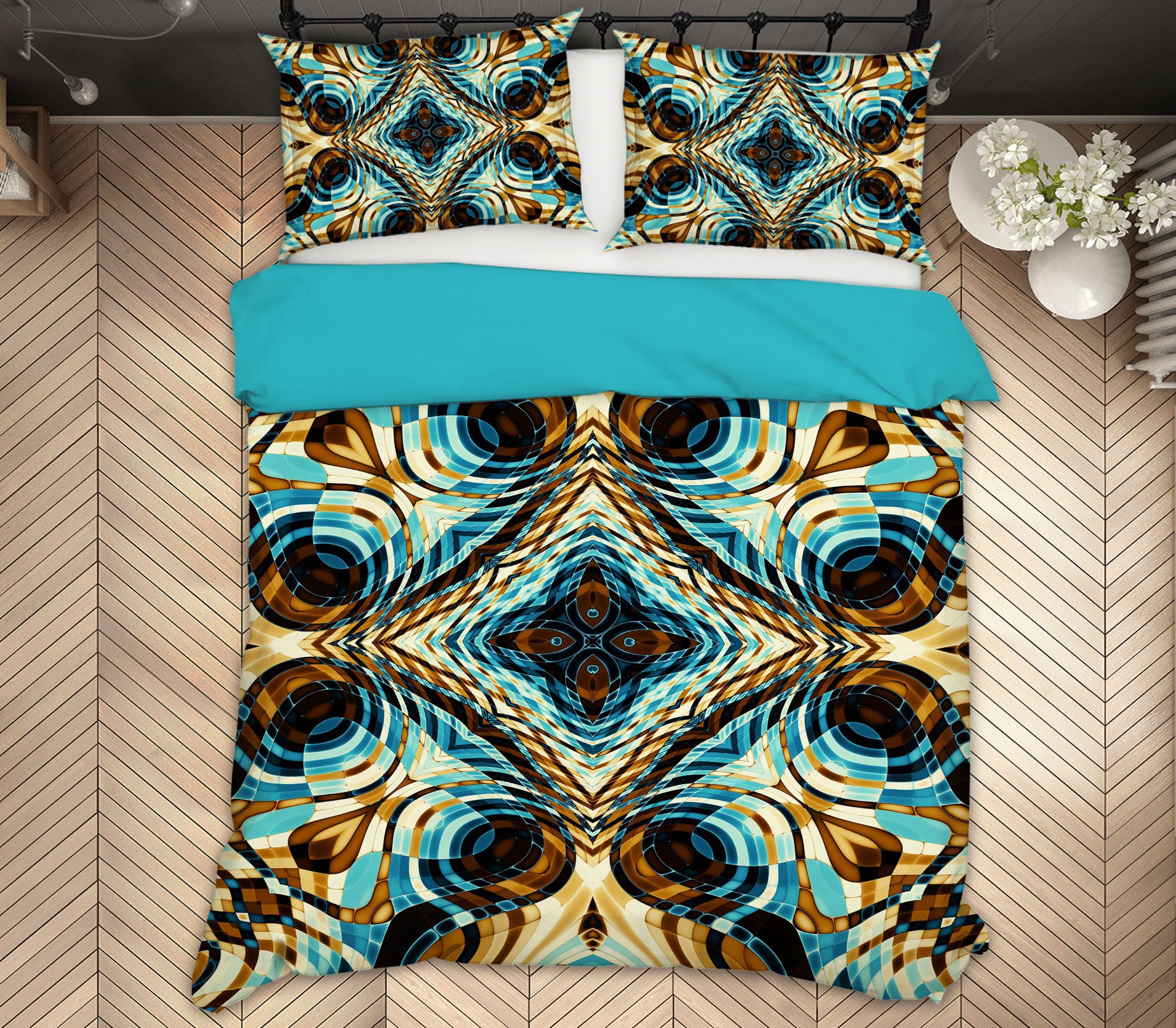 3D Pattern Lines 13230 Bed Pillowcases Quilt