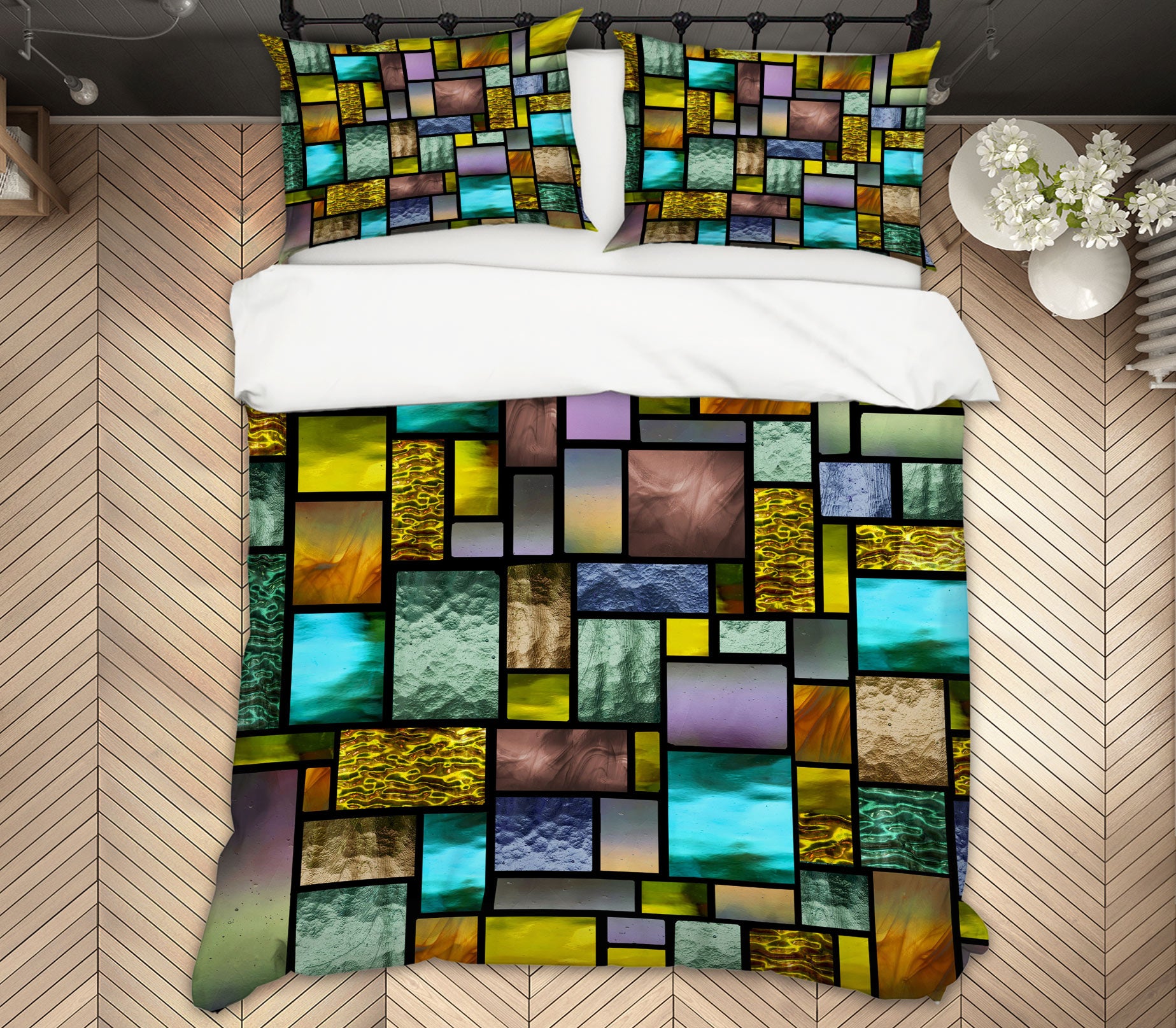 3D Green Lump 13178 Bed Pillowcases Quilt