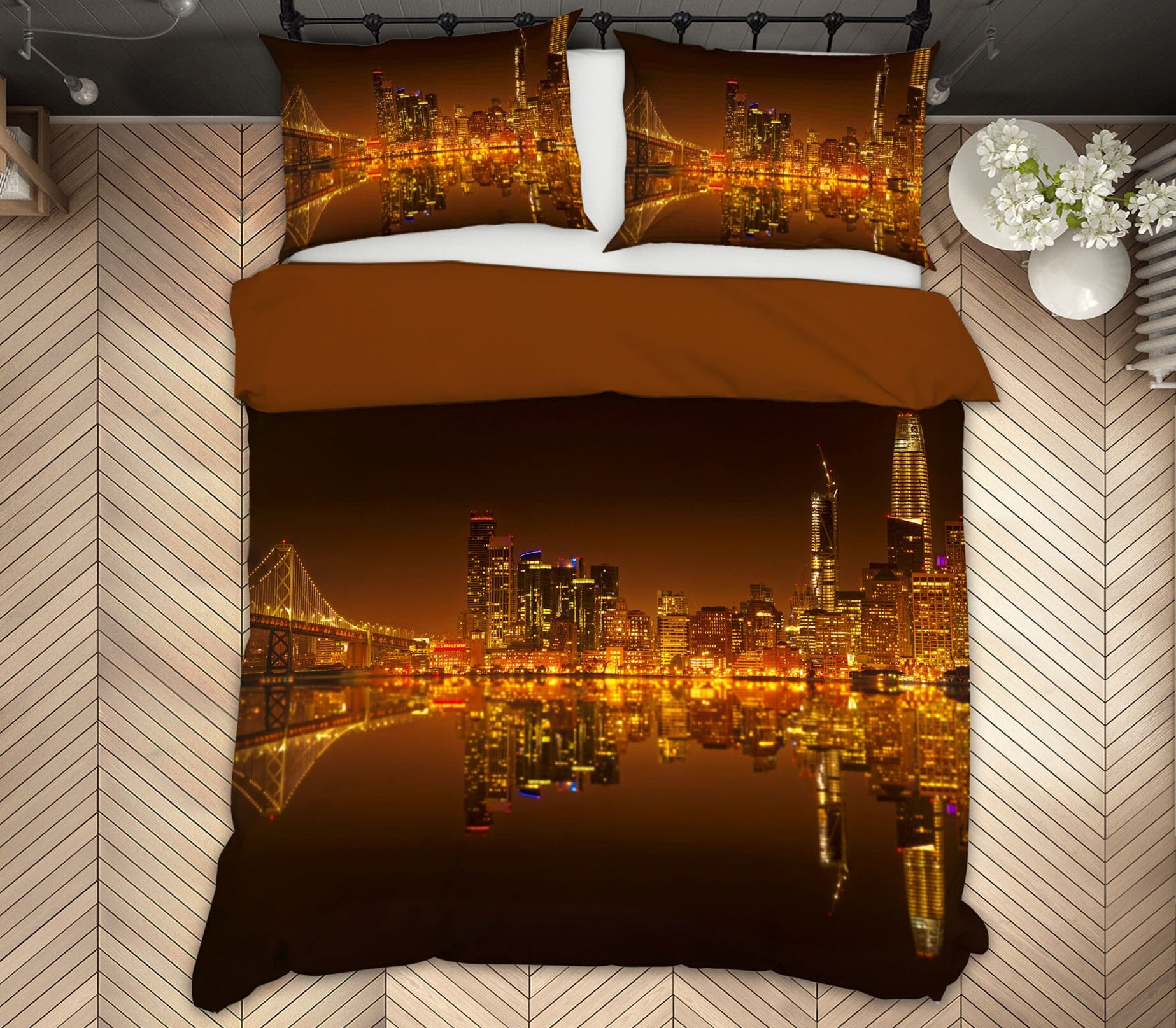 3D Canal Lights 2110 Marco Carmassi Bedding Bed Pillowcases Quilt Quiet Covers AJ Creativity Home 