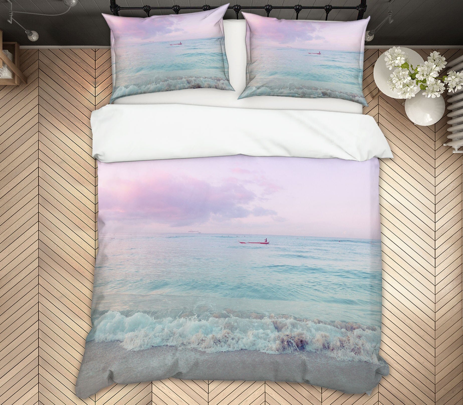 3D Purple Clouds 2015 Noirblanc777 Bedding Bed Pillowcases Quilt Quiet Covers AJ Creativity Home 