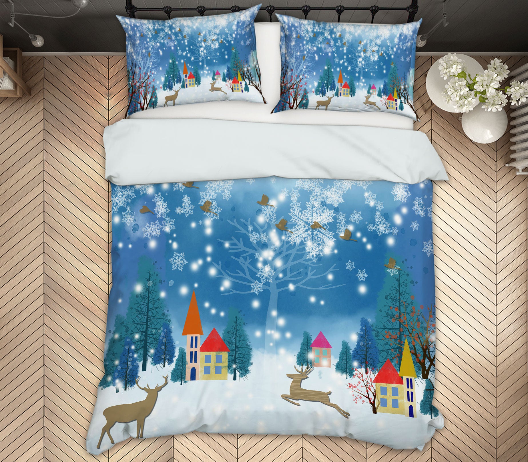 3D Snowfield 13016 Bed Pillowcases Quilt