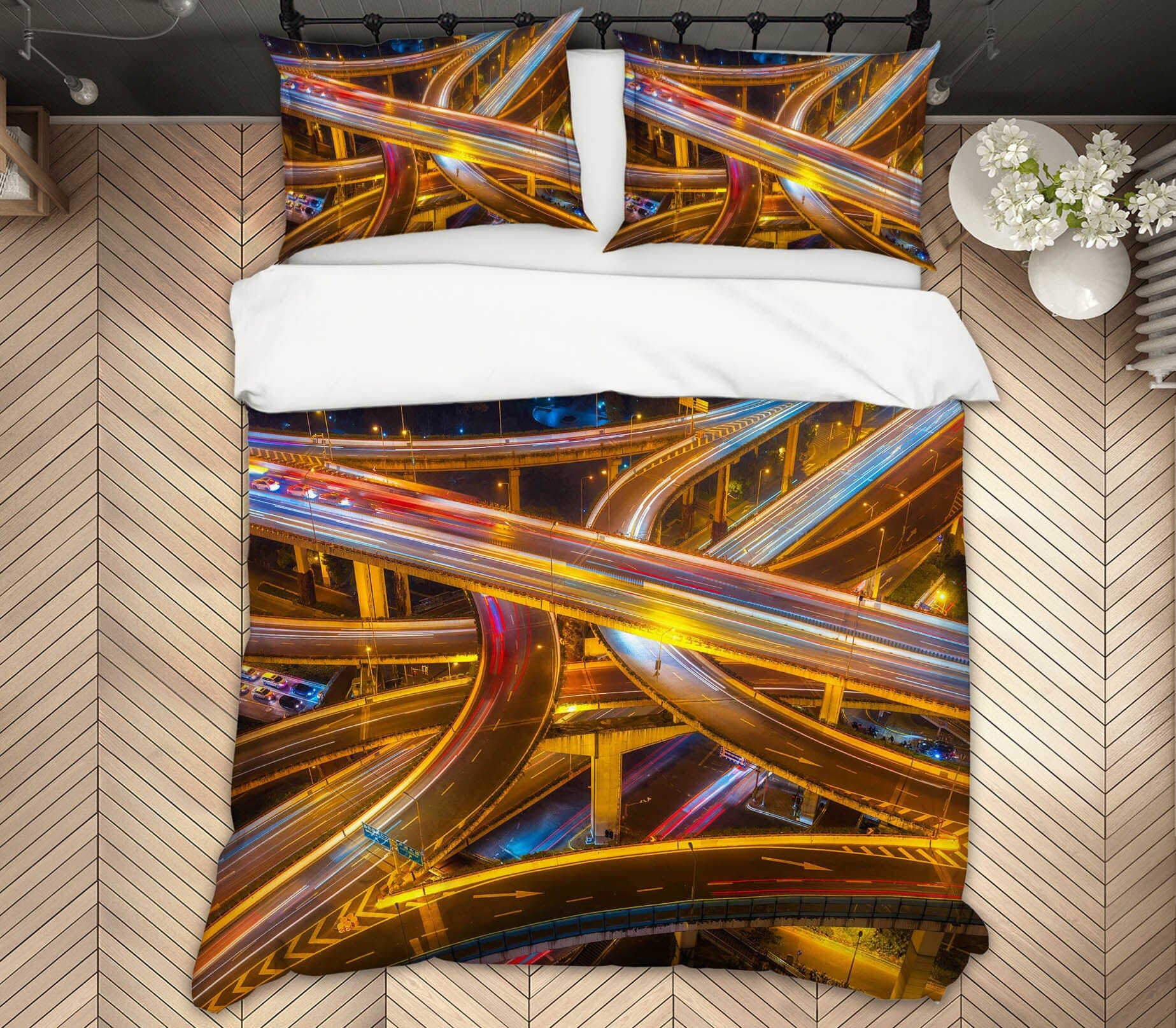 3D Tunnel Road 2120 Marco Carmassi Bedding Bed Pillowcases Quilt Quiet Covers AJ Creativity Home 