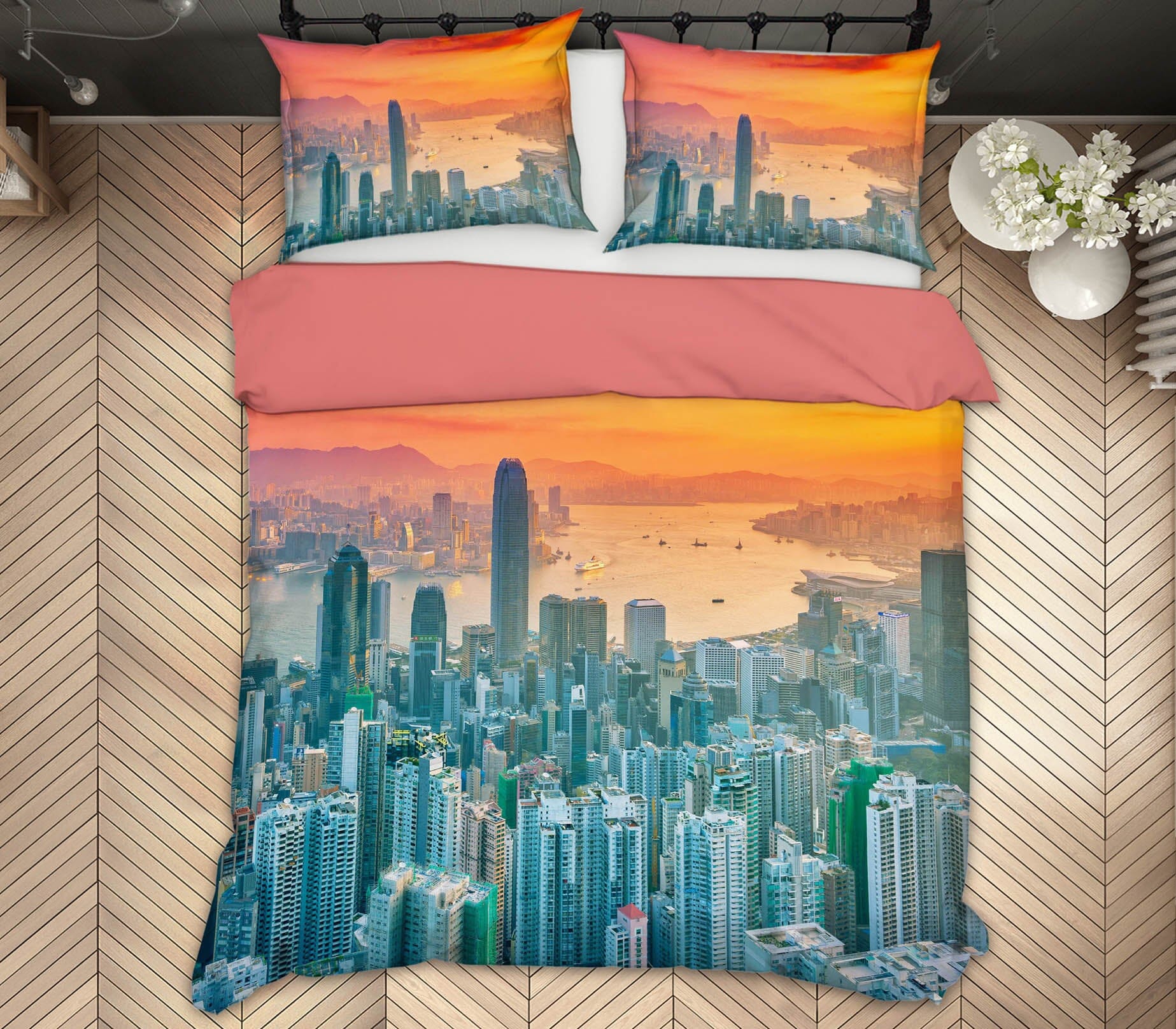 3D Tall Building 2135 Marco Carmassi Bedding Bed Pillowcases Quilt Quiet Covers AJ Creativity Home 