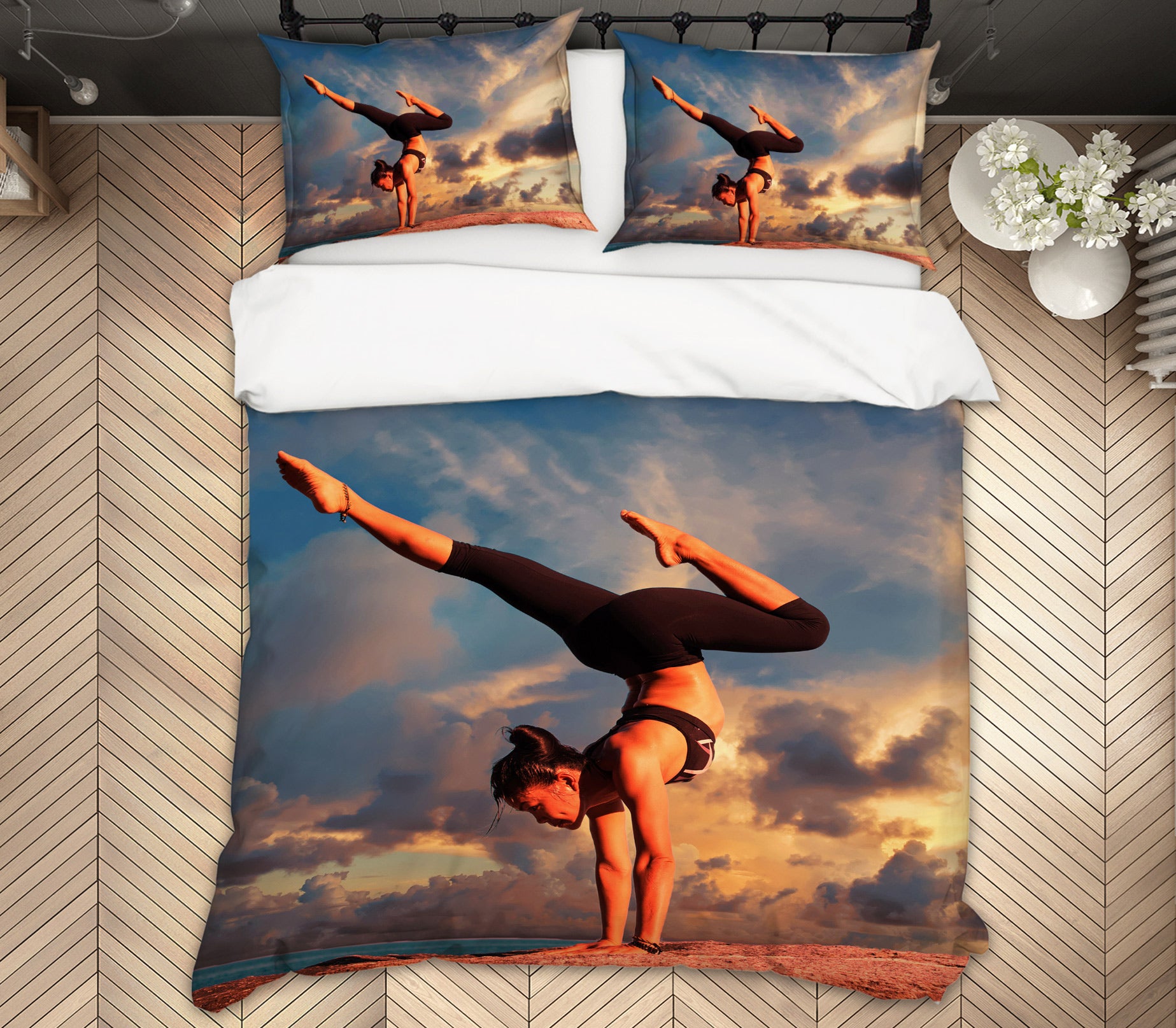 3D Yoga Moves 14202 Bed Pillowcases Quilt