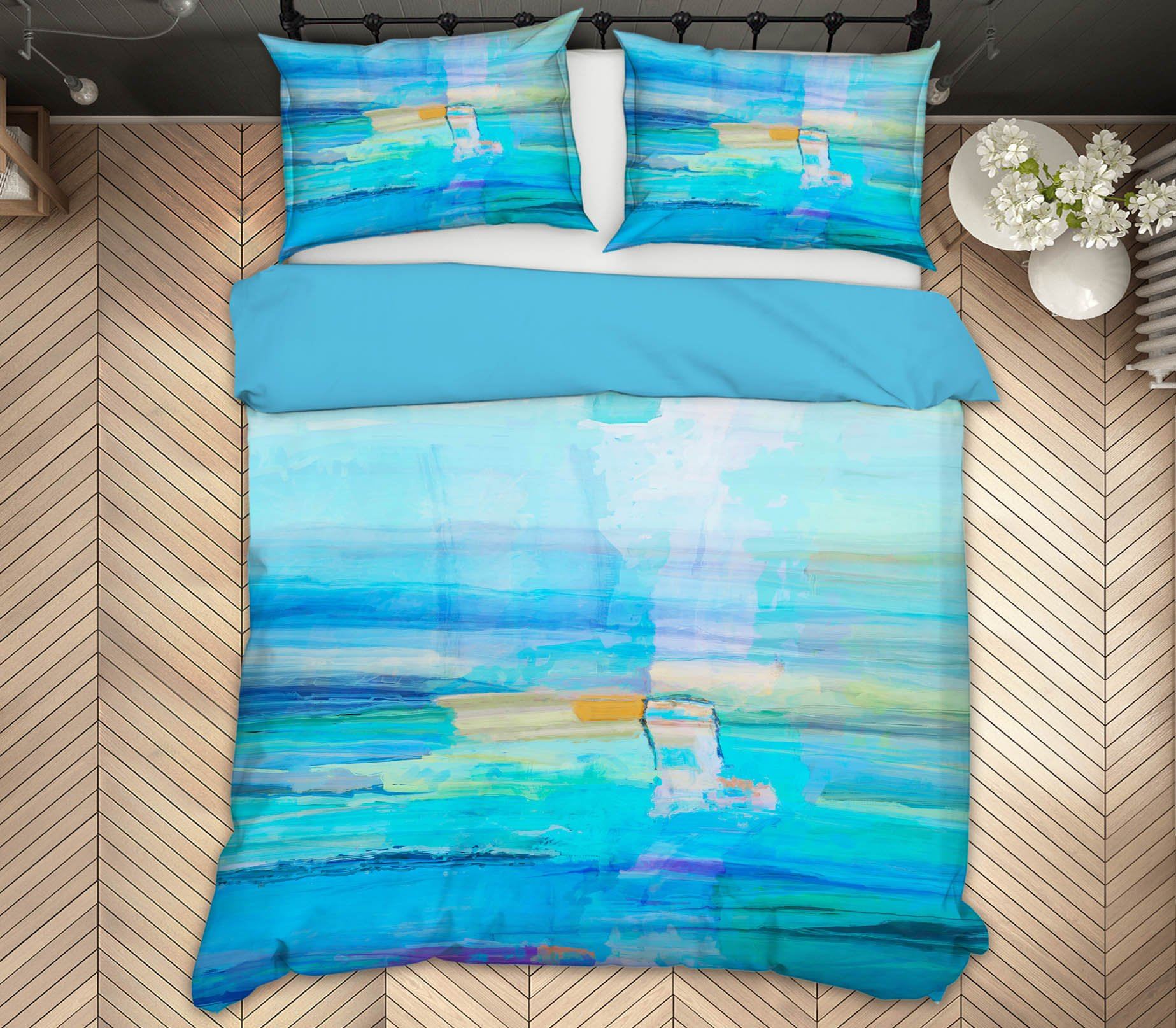 3D Blue Sea 2106 Michael Tienhaara Bedding Bed Pillowcases Quilt Quiet Covers AJ Creativity Home 